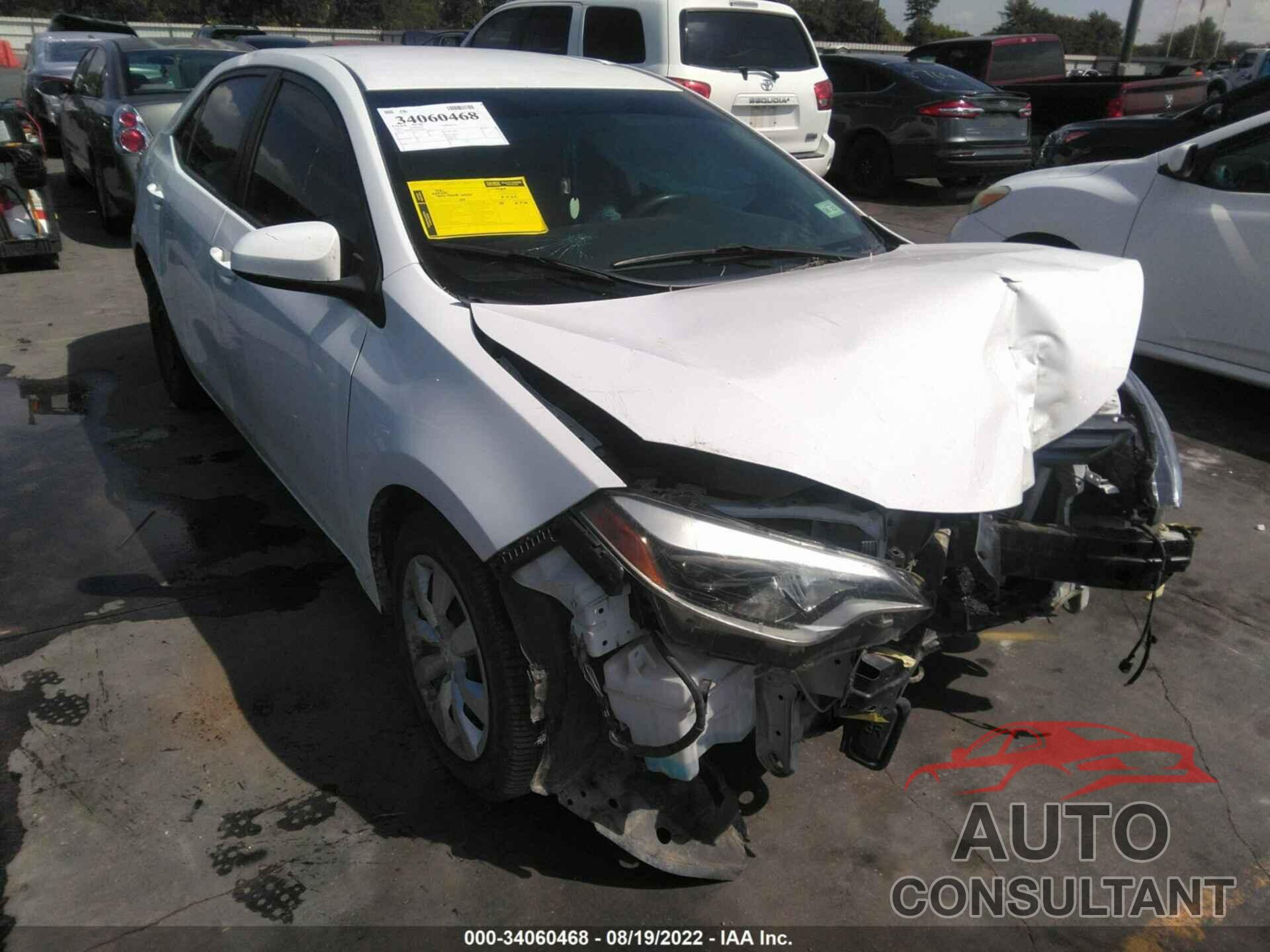 TOYOTA COROLLA 2016 - 2T1BURHE7GC646010