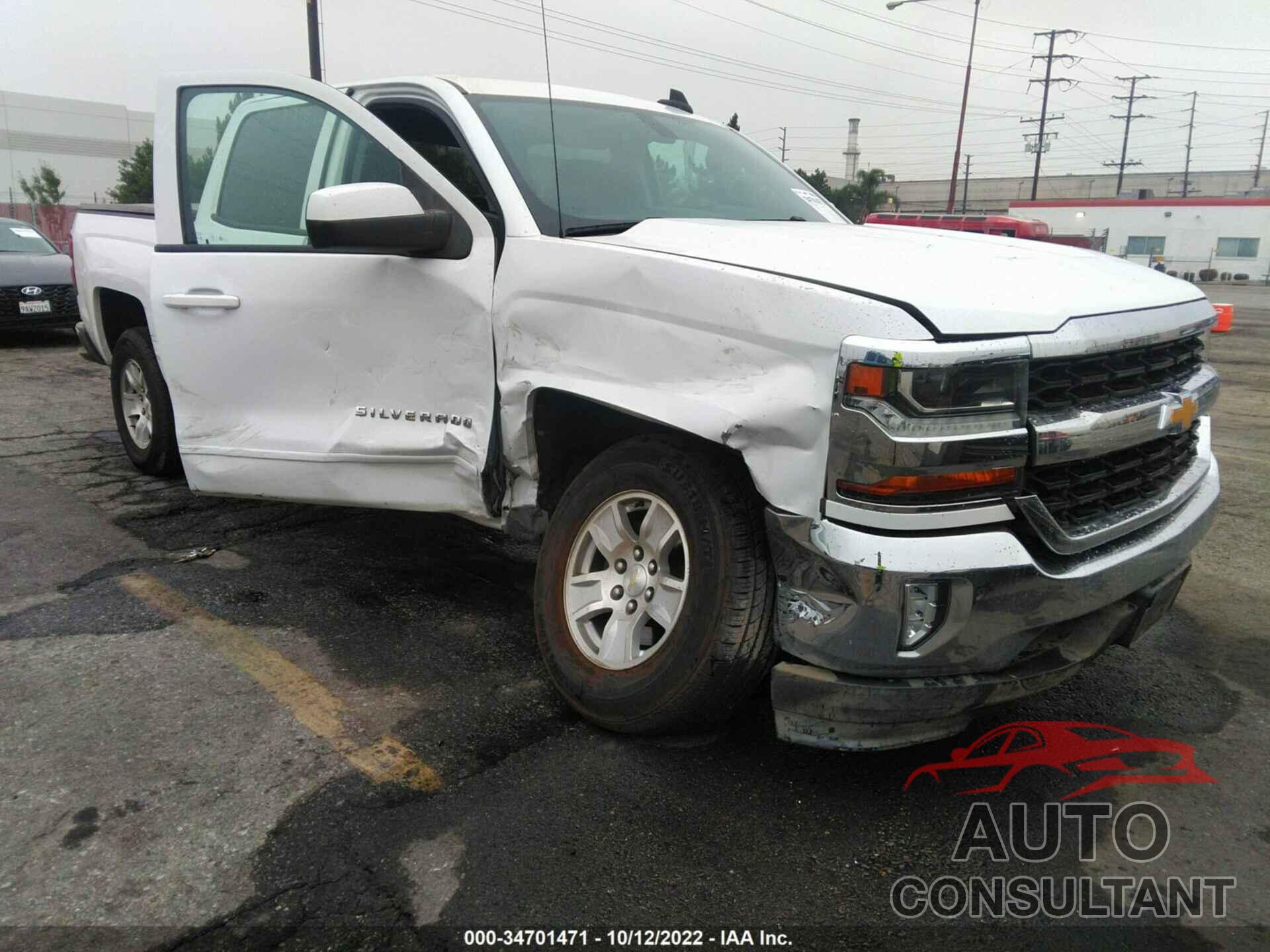 CHEVROLET SILVERADO 1500 2018 - 3GCUCRER6JG285997