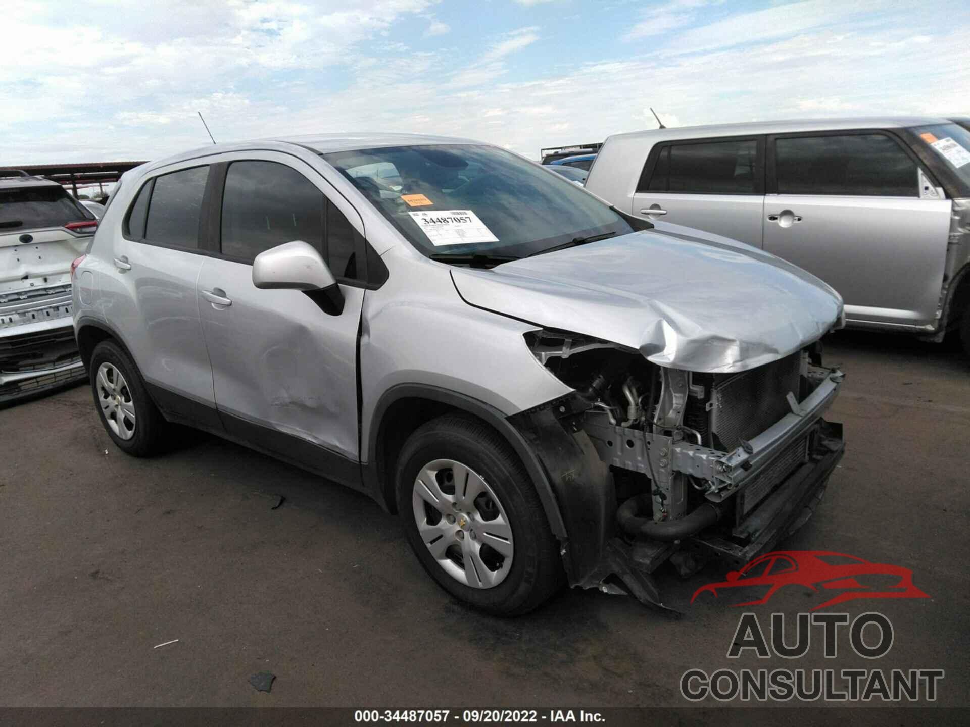 CHEVROLET TRAX 2017 - 3GNCJKSB7HL221556