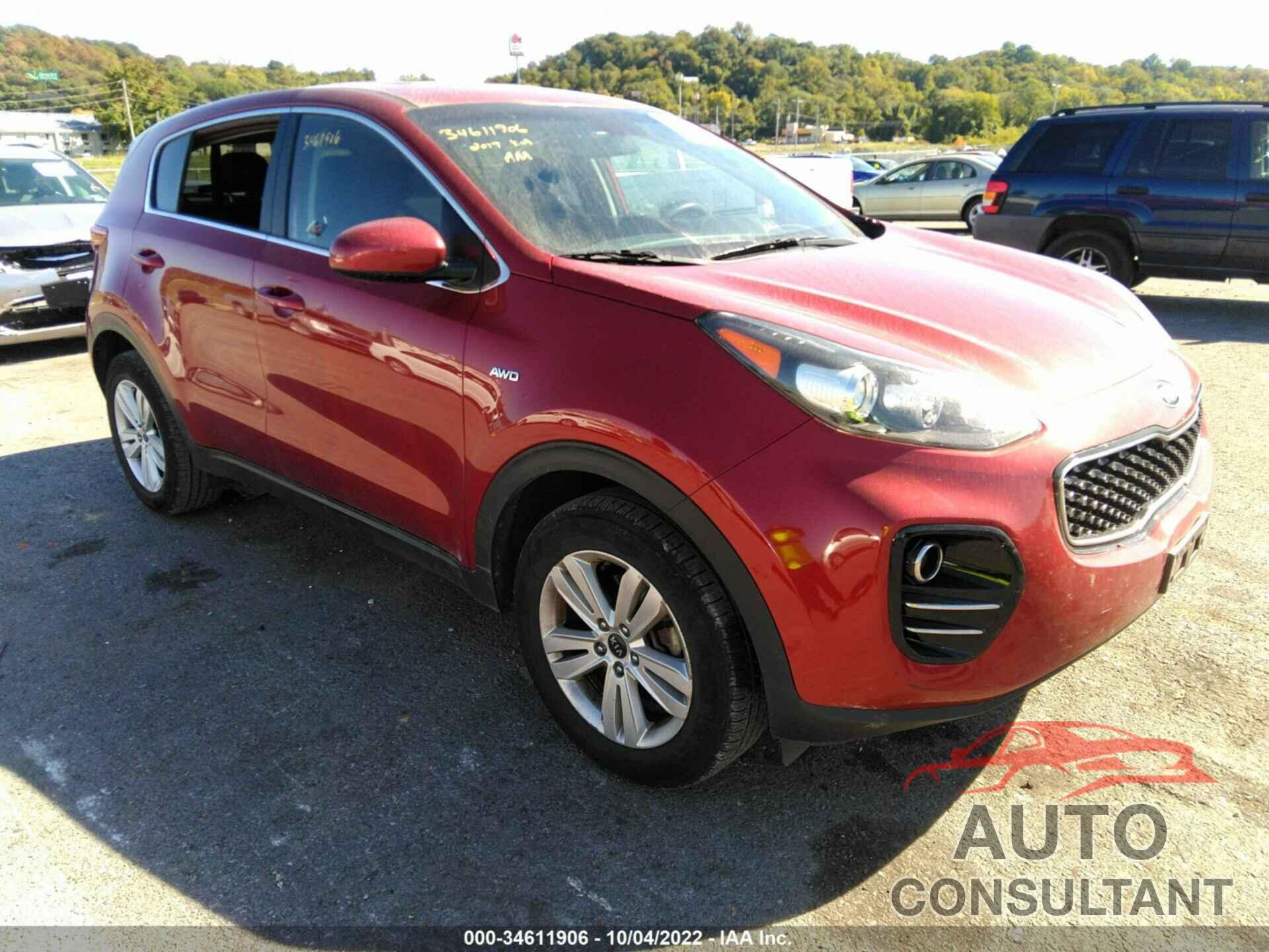KIA SPORTAGE 2017 - KNDPMCAC2H7131057