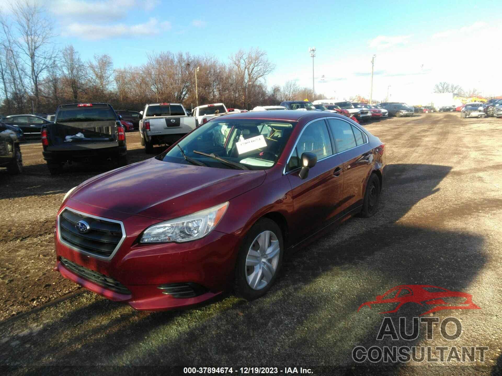 SUBARU LEGACY 2017 - 4S3BNAA61H3016074