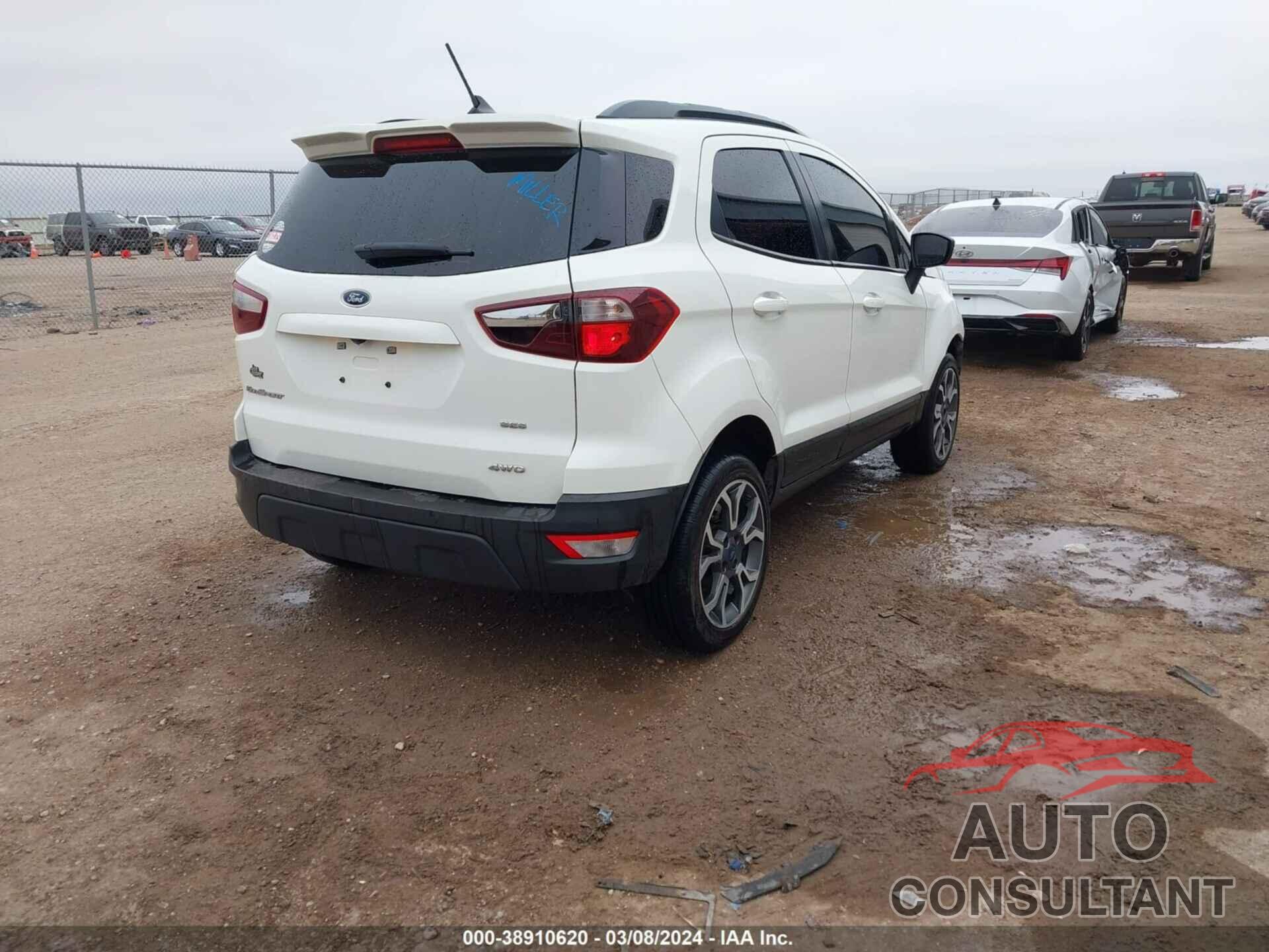 FORD ECOSPORT 2019 - MAJ6S3JL8KC278151