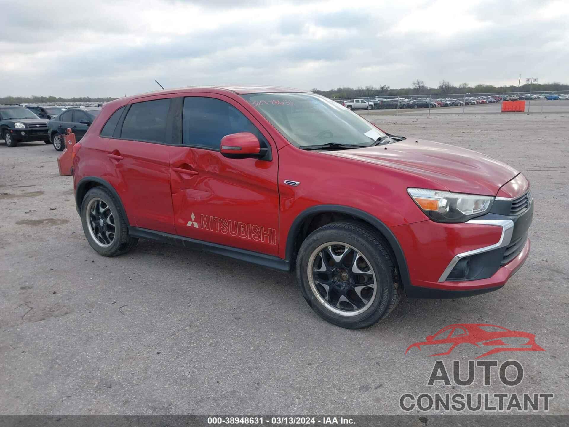 MITSUBISHI OUTLANDER SPORT 2016 - JA4AP3AU1GZ027758