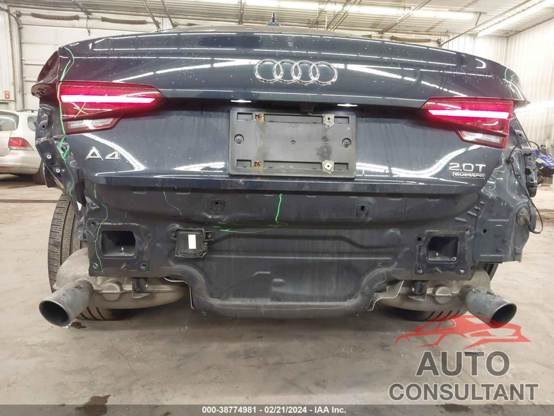 AUDI A4 2018 - WAUENAF48JA075156