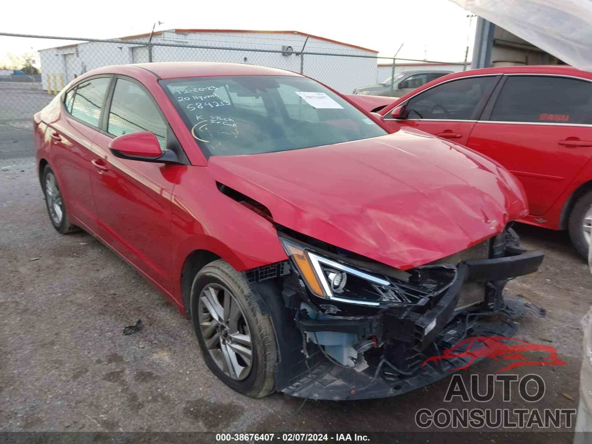 HYUNDAI ELANTRA 2020 - 5NPD84LF7LH584213