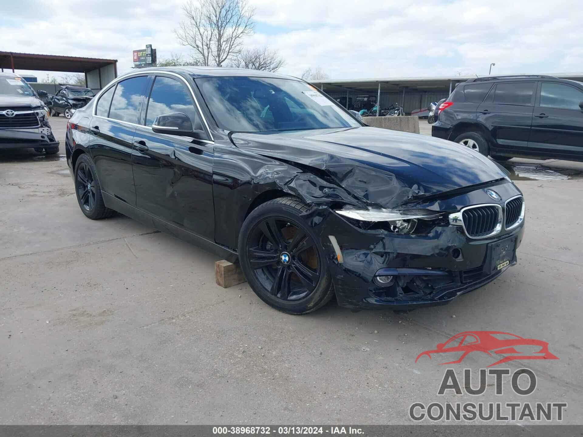 BMW 330I 2017 - WBA8B9G37HNU54789