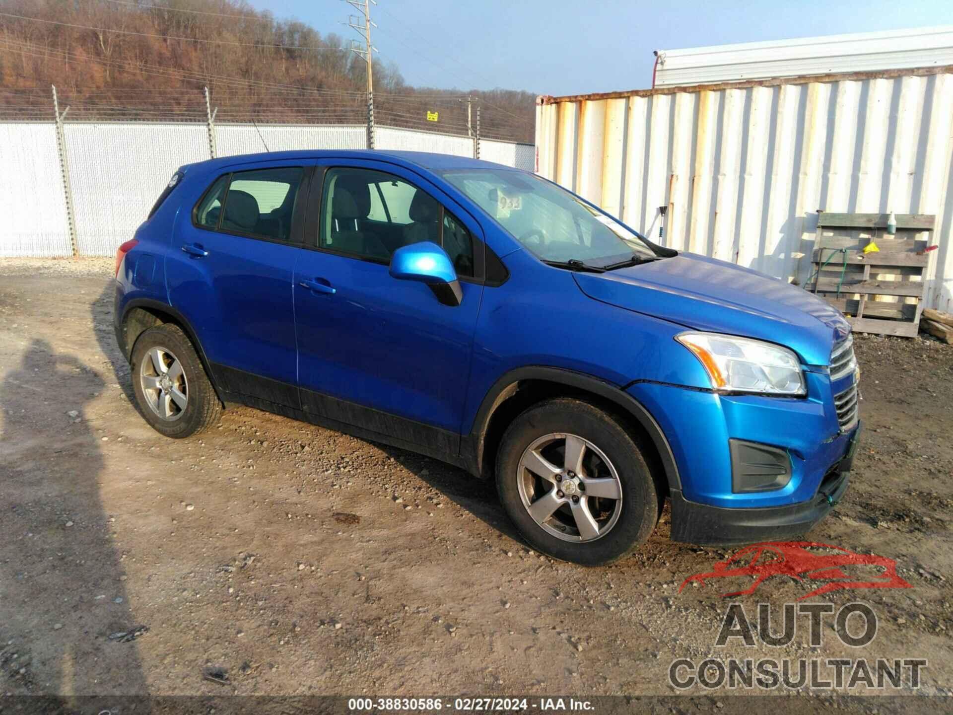 CHEVROLET TRAX 2016 - KL7CJNSB7GB678360