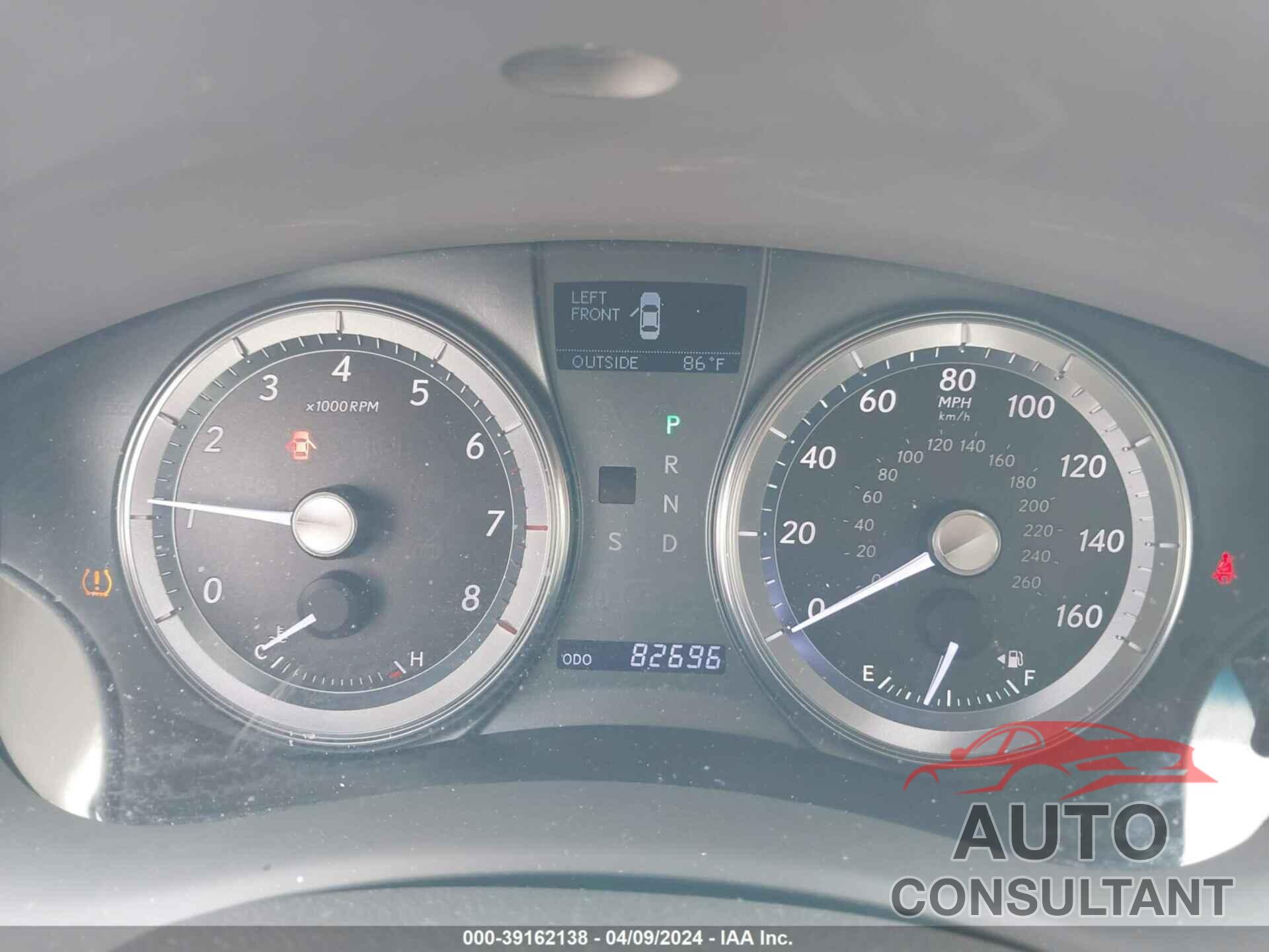 LEXUS ES 350 2012 - JTHBK1EG8C2496624