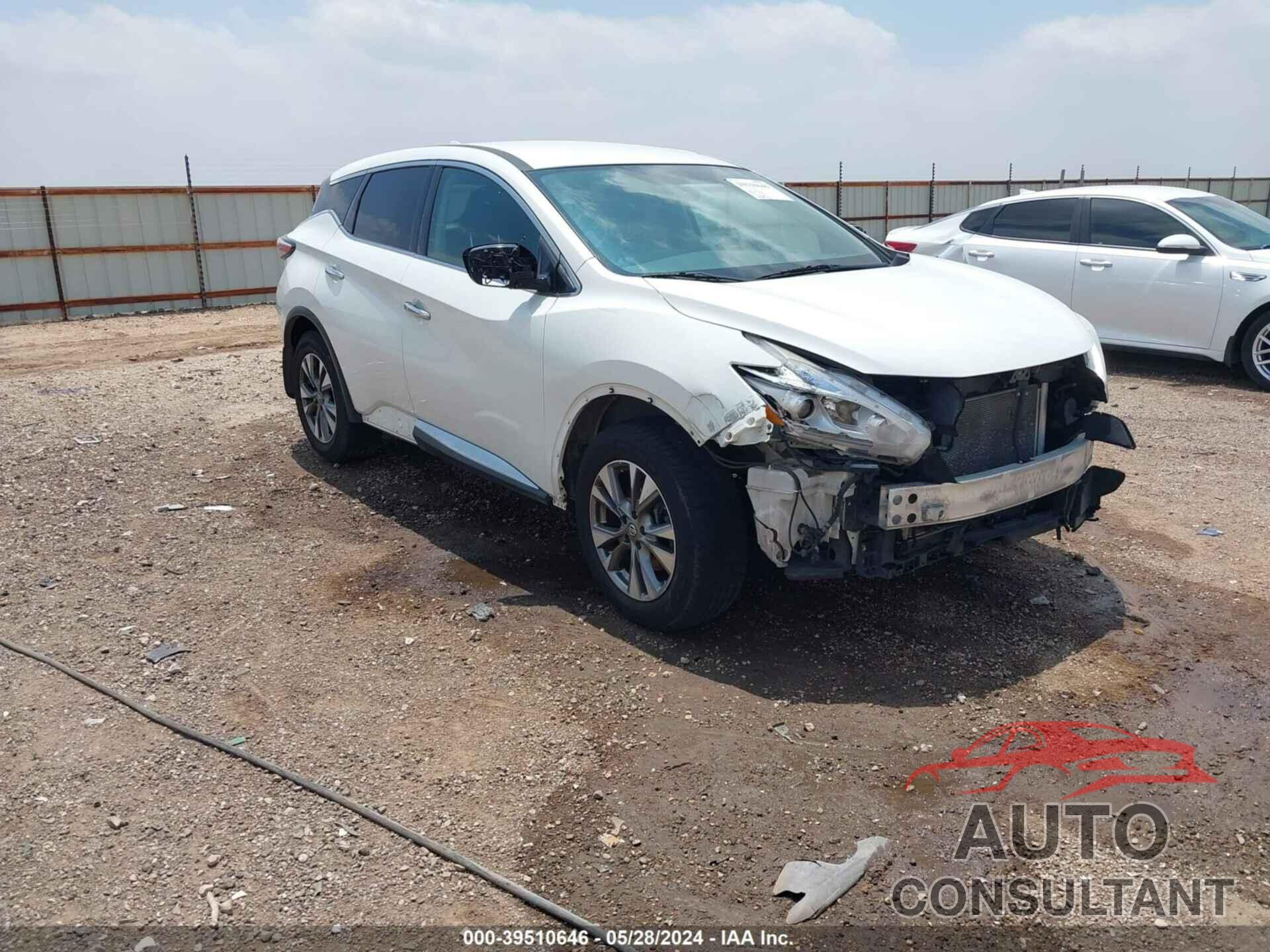 NISSAN MURANO 2017 - 5N1AZ2MH8HN166749