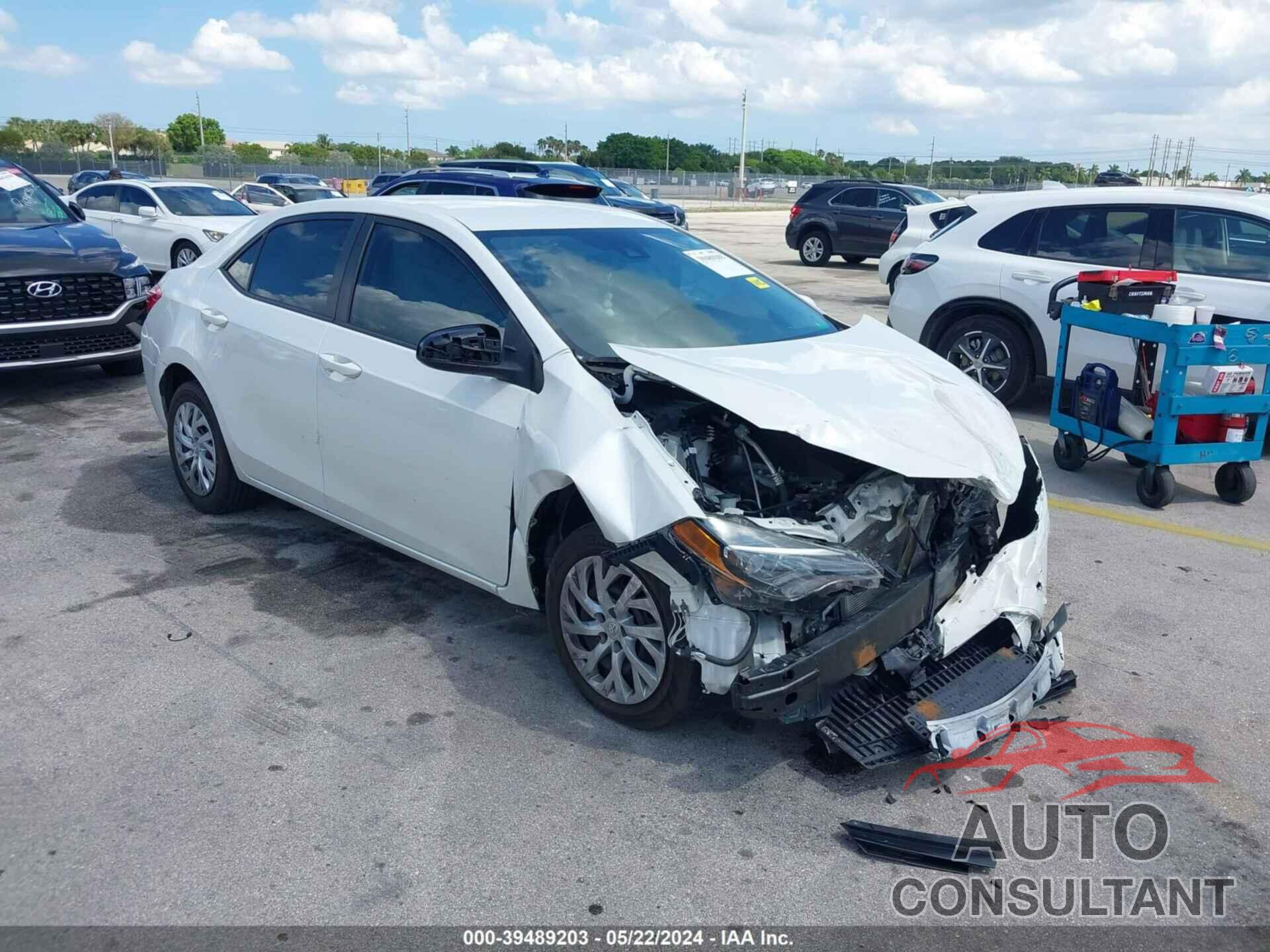 TOYOTA COROLLA 2019 - 5YFBURHEXKP923161