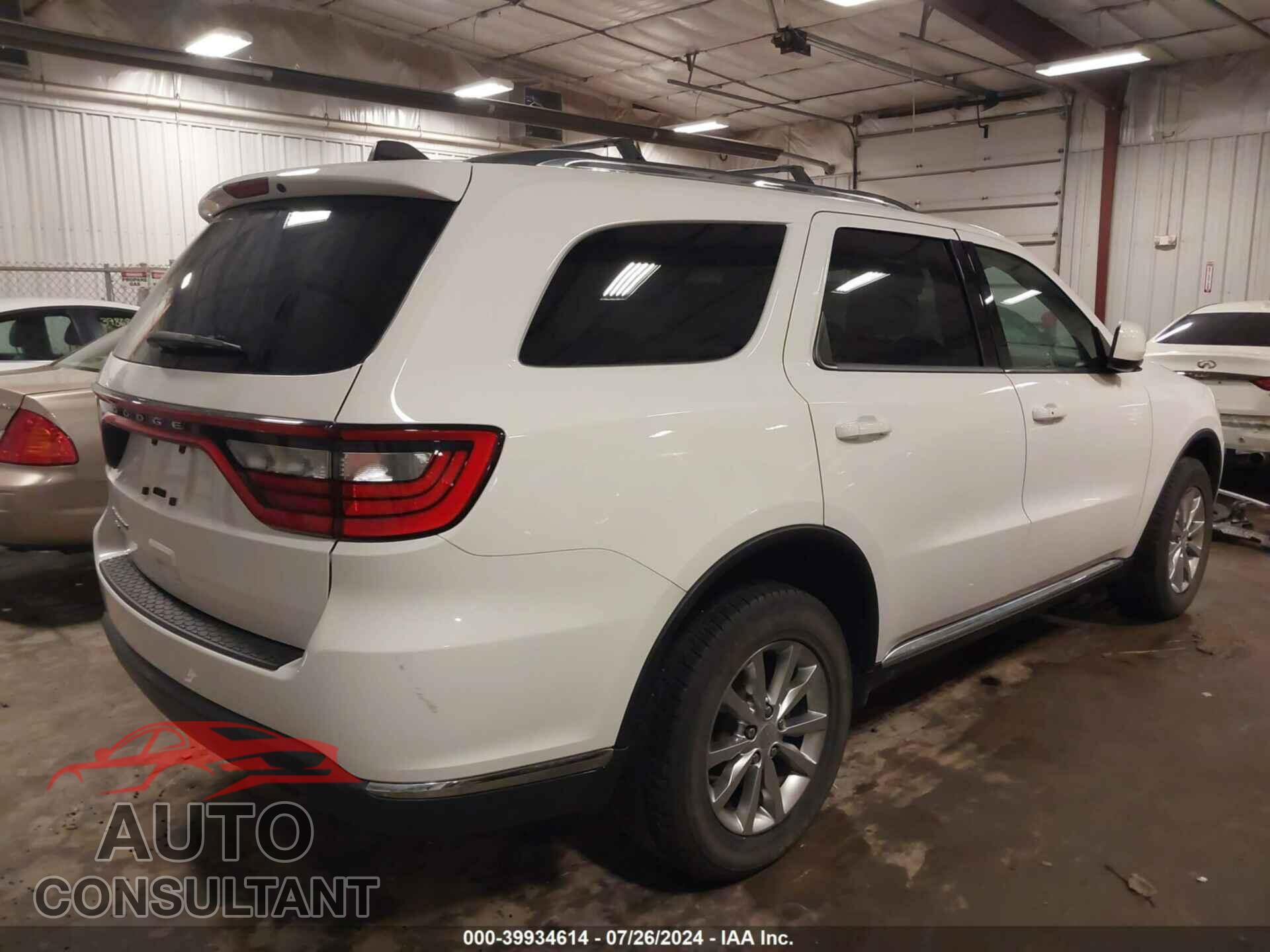 DODGE DURANGO 2017 - 1C4RDJAG5HC833834