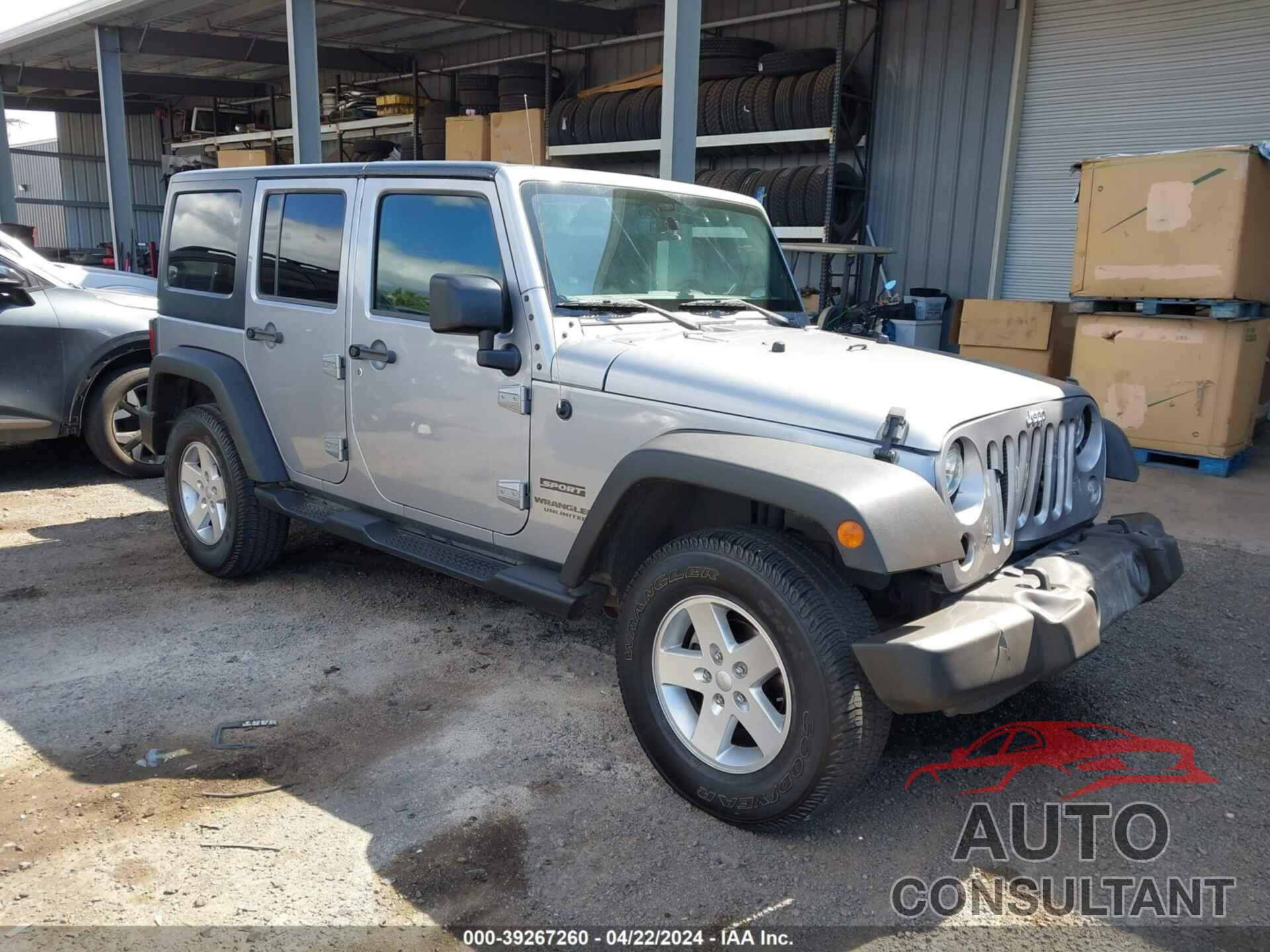 JEEP WRANGLER UNLIMITED 2017 - 1C4HJWDG2HL753565