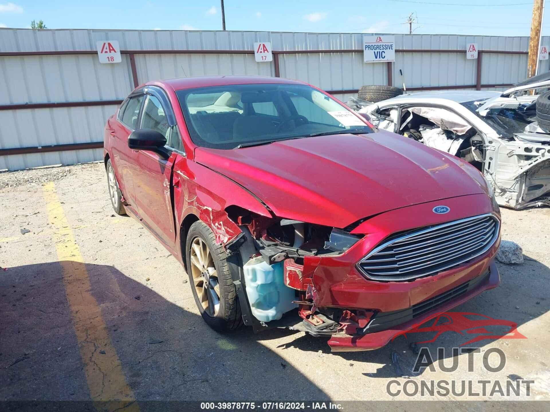 FORD FUSION 2017 - 3FA6P0HD7HR137726