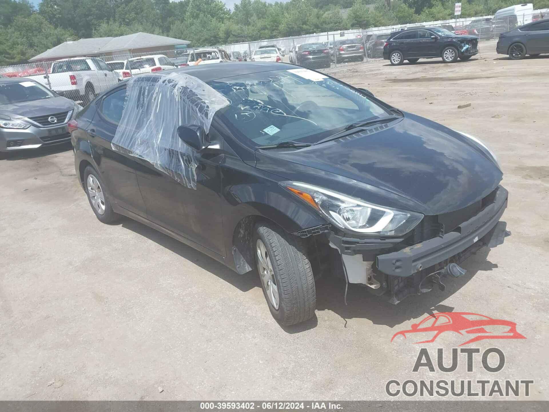 HYUNDAI ELANTRA 2016 - KMHDH4AE0GU516952