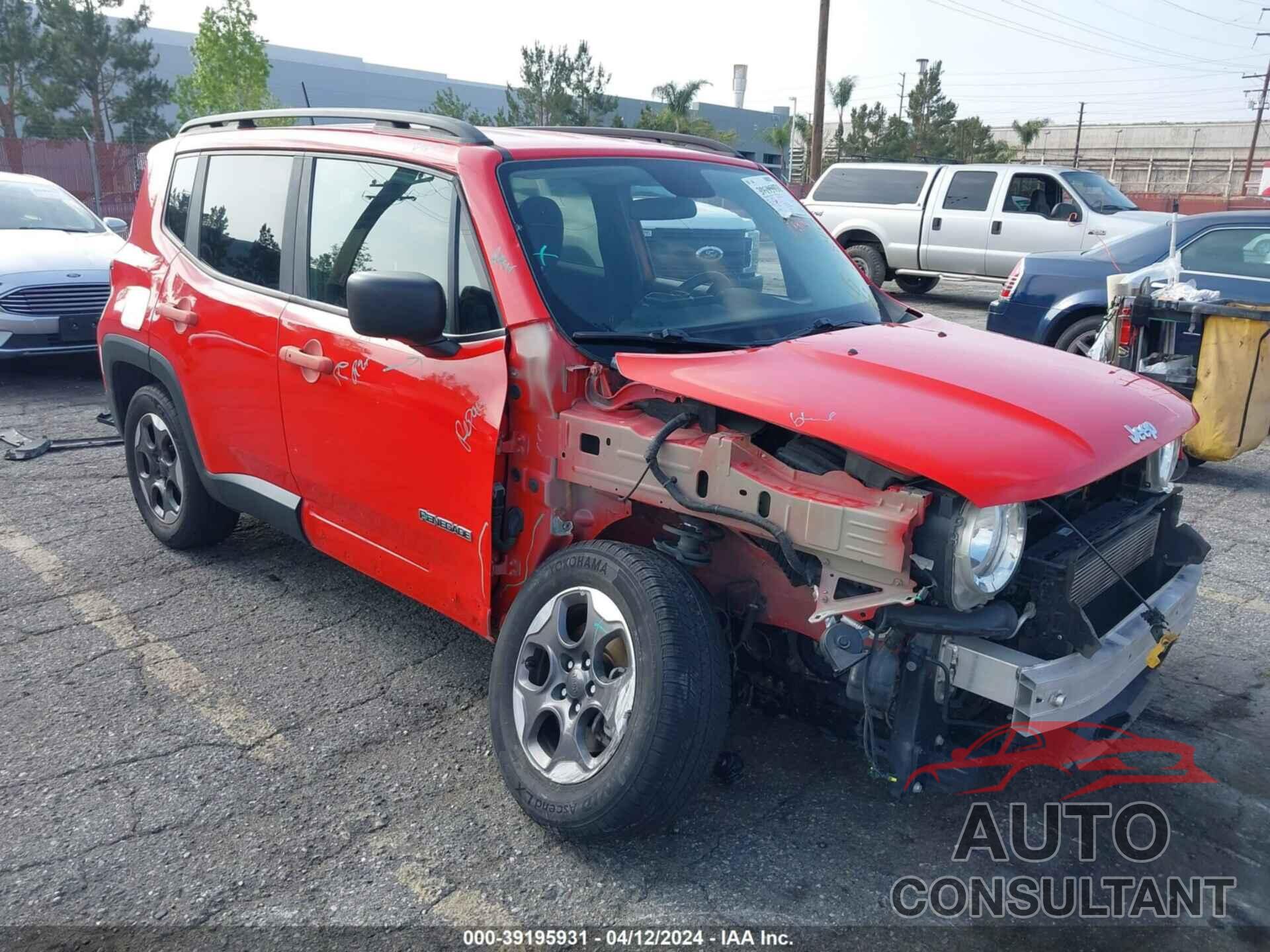 JEEP RENEGADE 2017 - ZACCJAABXHPE84734