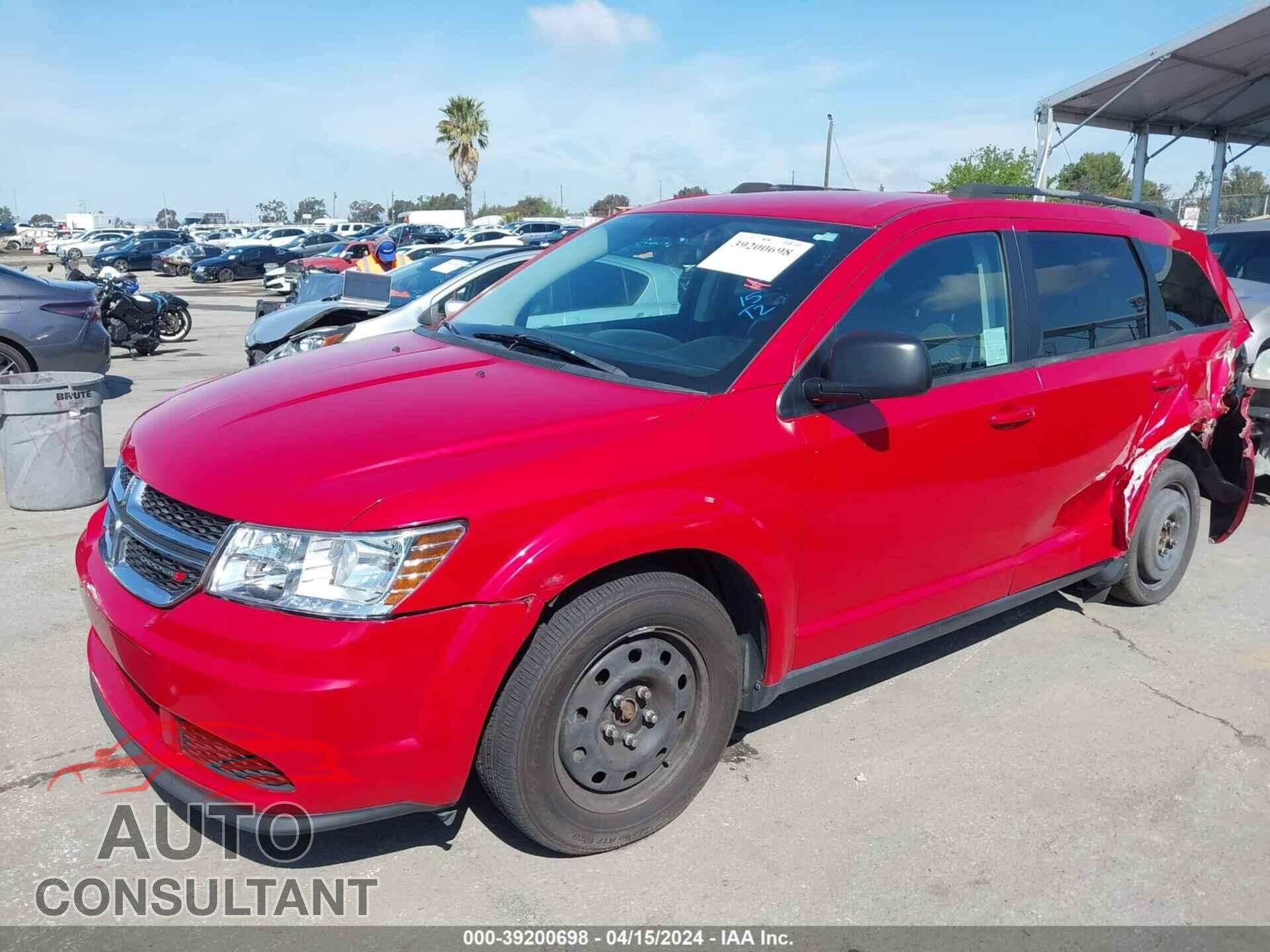 DODGE JOURNEY 2017 - 3C4PDCAB7HT709107