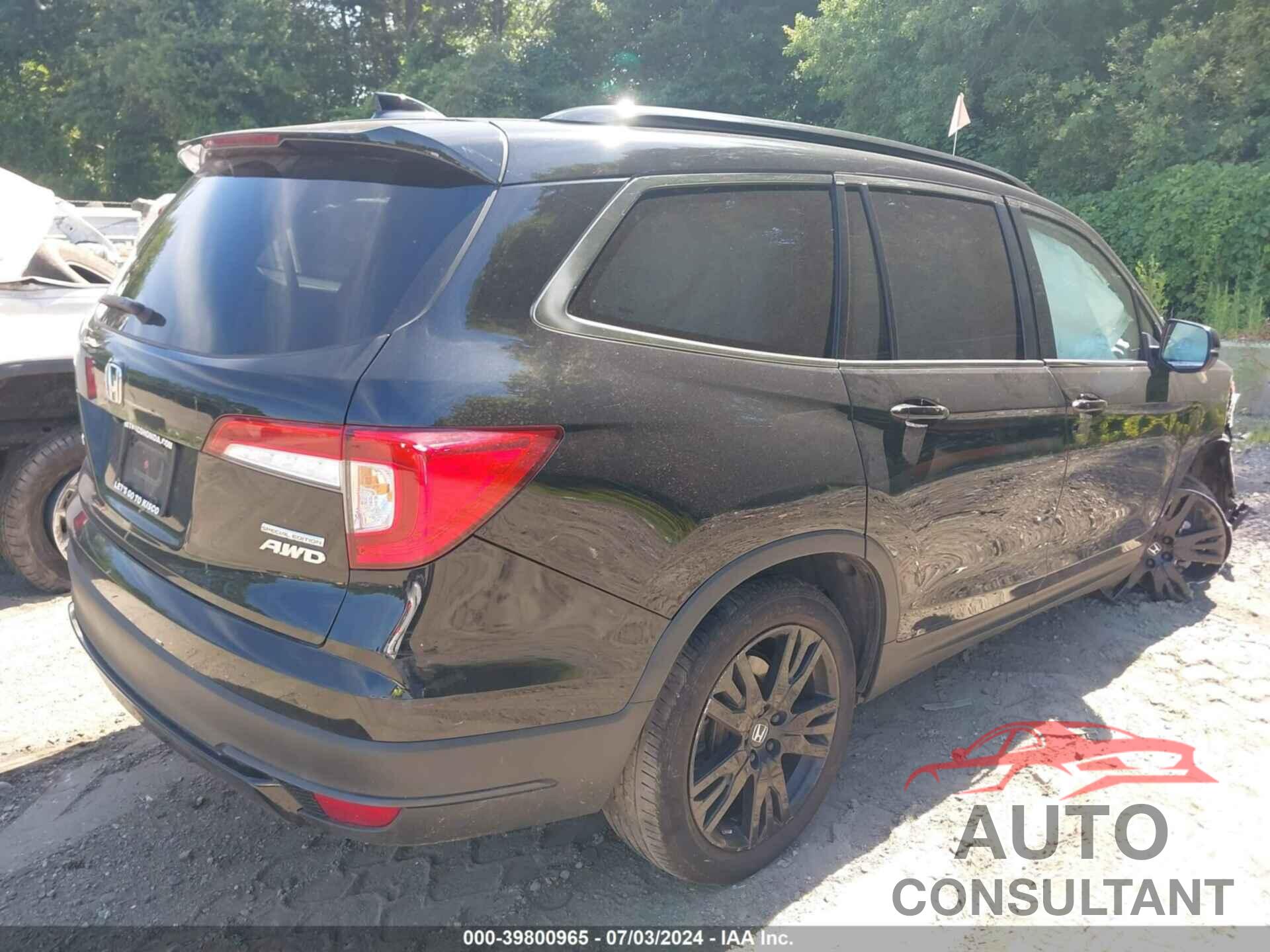 HONDA PILOT 2022 - 5FNYF6H22NB040969