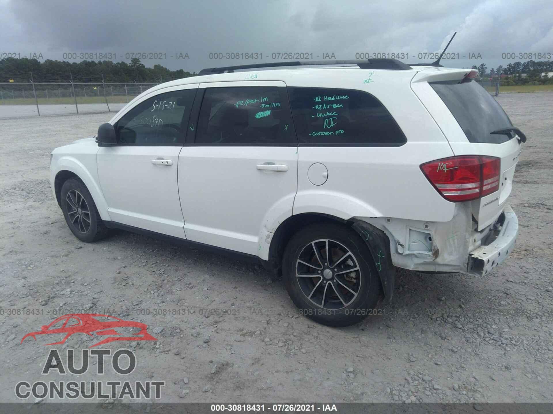 DODGE JOURNEY 2017 - 3C4PDCAB9HT609736