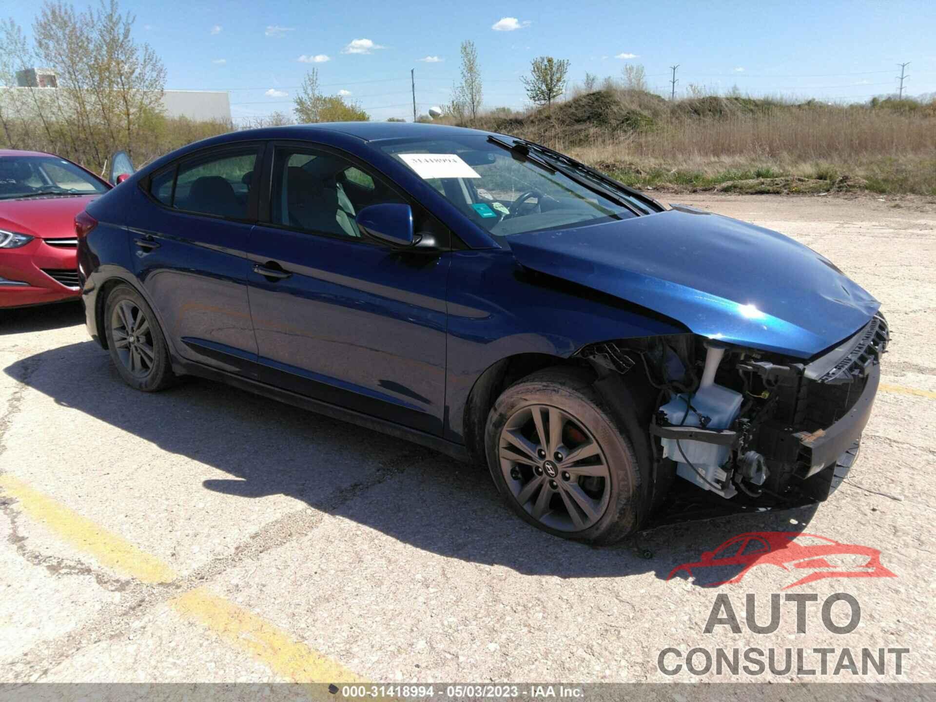 HYUNDAI ELANTRA 2017 - 5NPD84LF8HH051472