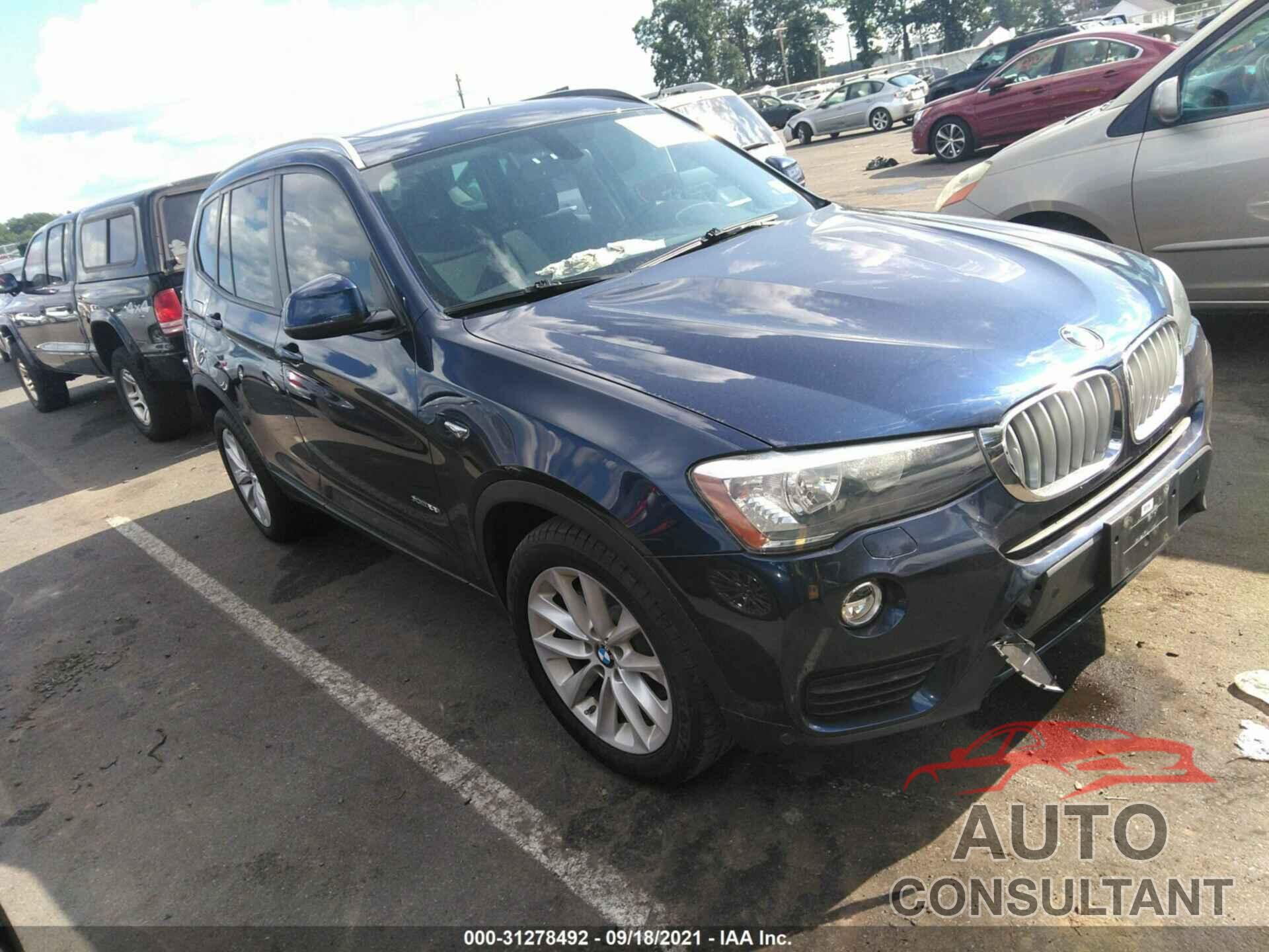 BMW X3 2017 - 5UXWX9C38H0T20497