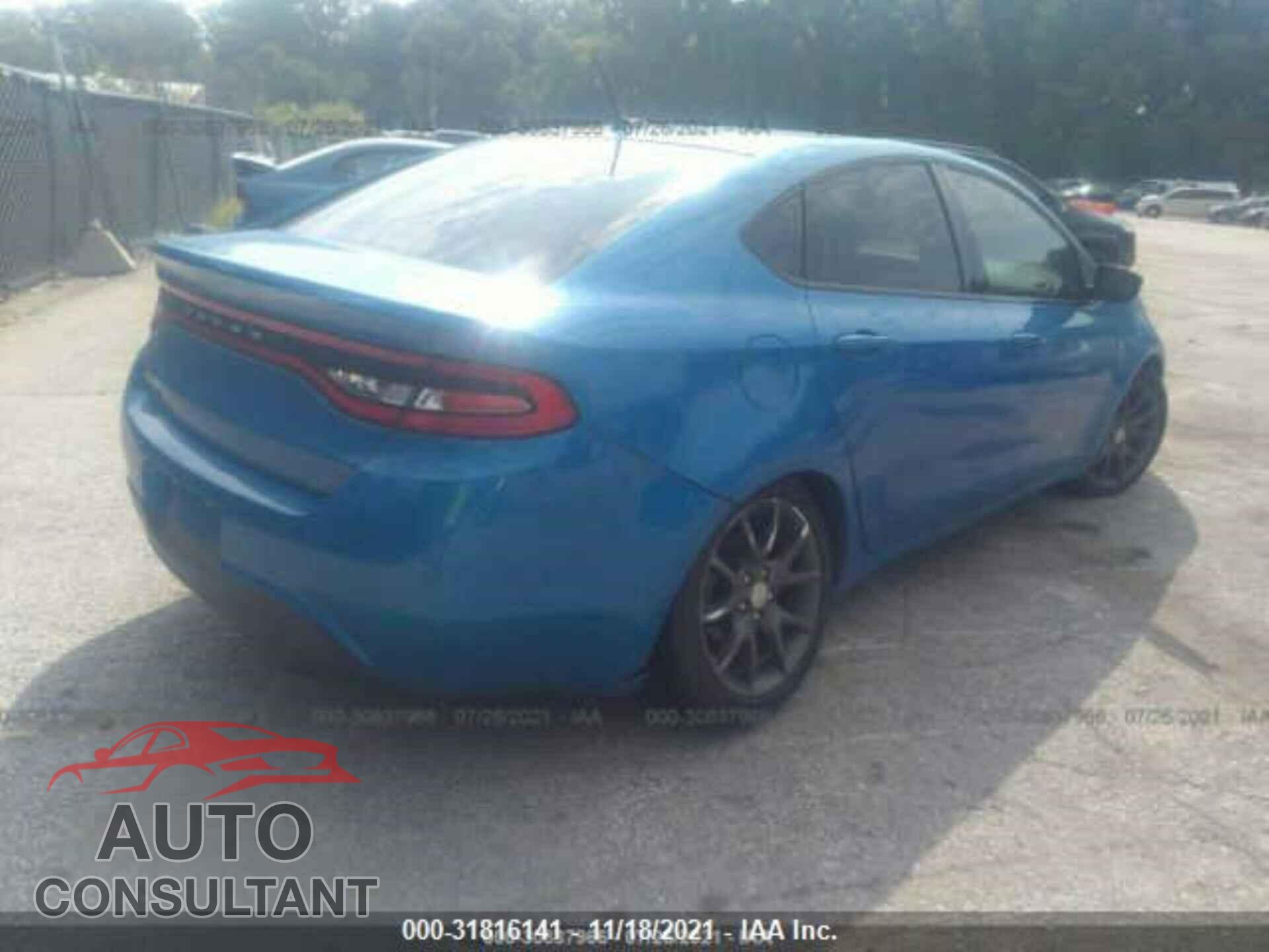 DODGE DART 2015 - 1C3CDFAA0FD406409