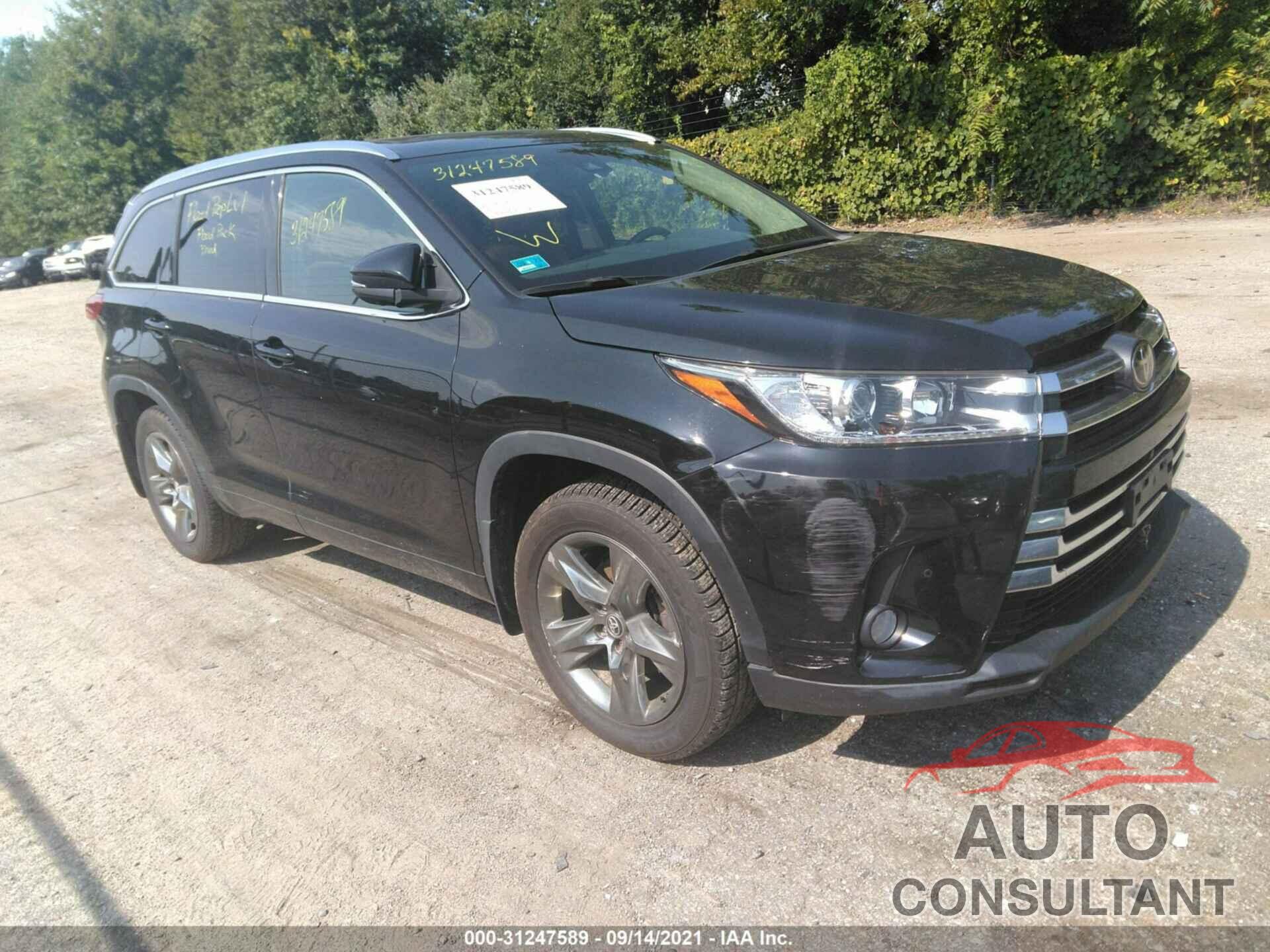 TOYOTA HIGHLANDER 2017 - 5TDDZRFH5HS378056