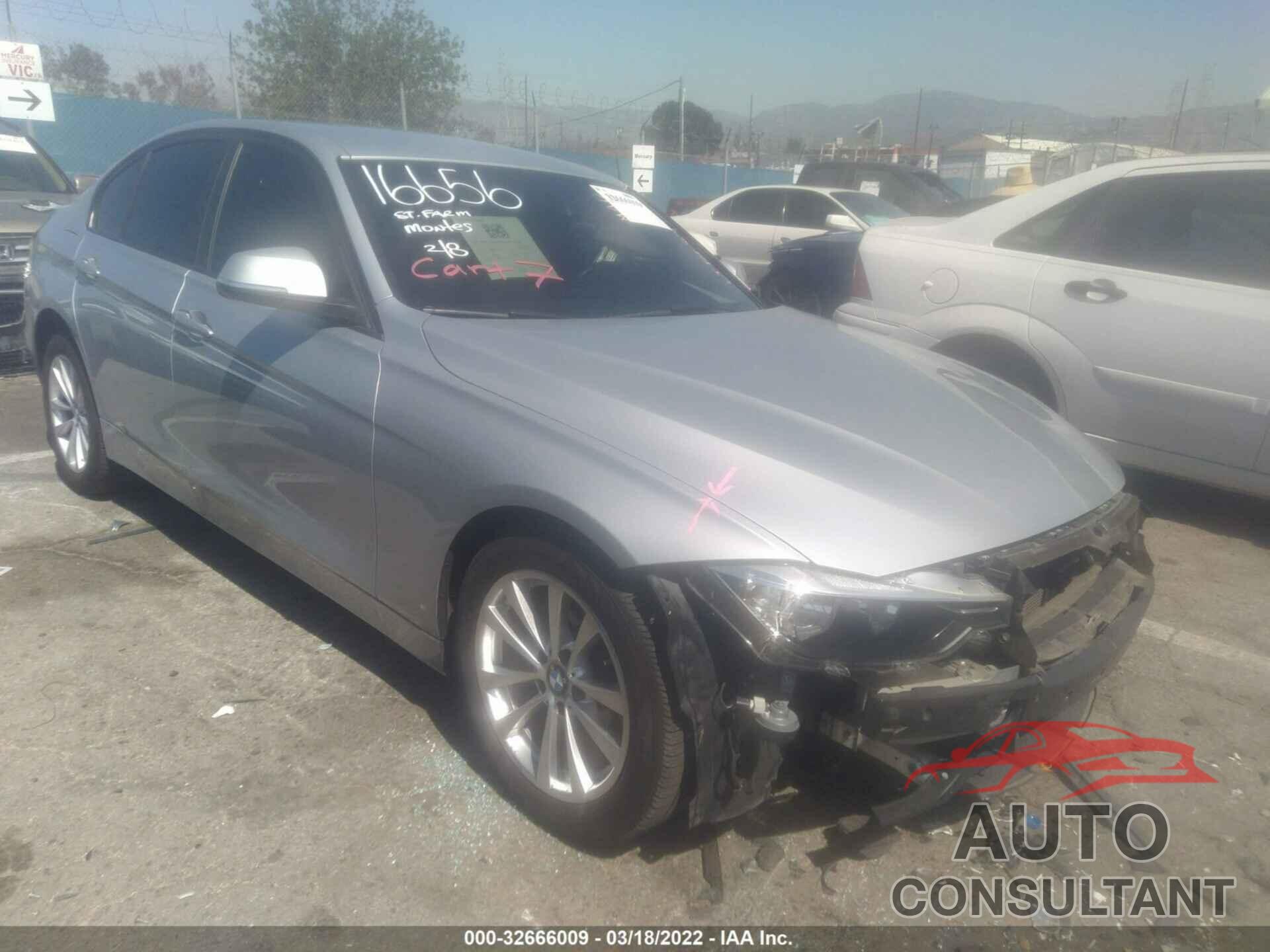 BMW 3 SERIES 2017 - WBA8E1G32HNU18405
