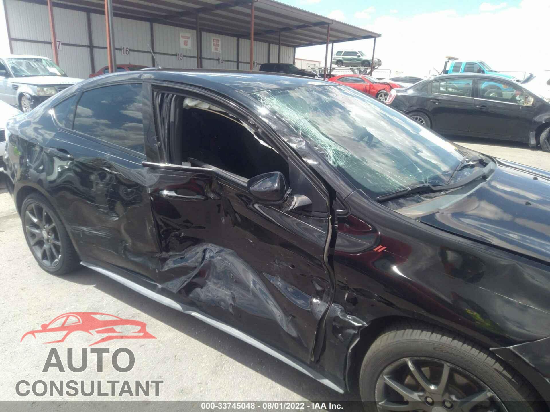 DODGE DART 2016 - 1C3CDFAA8GD736672