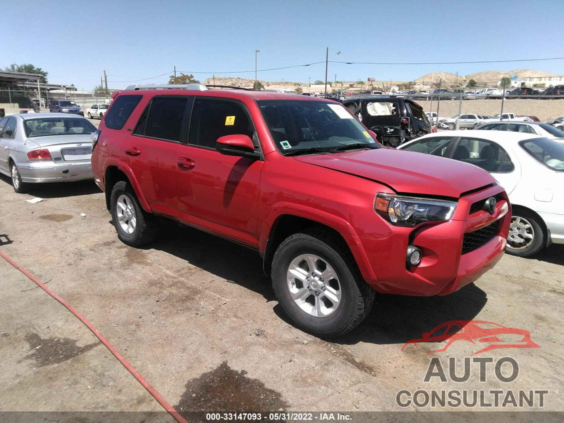 TOYOTA 4RUNNER 2016 - JTEBU5JR3G5352392