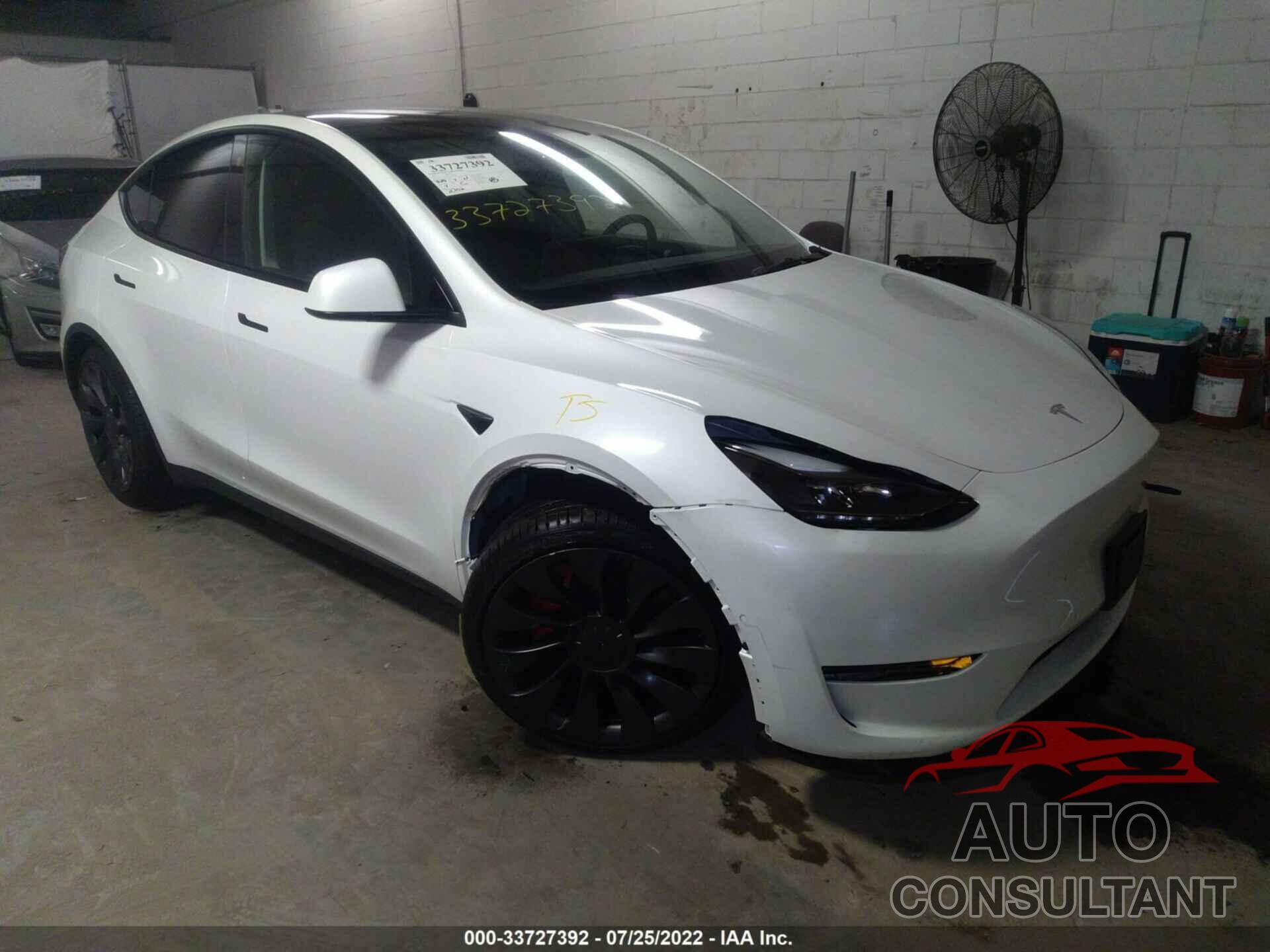 TESLA MODEL Y 2022 - 7SAYGDEF6NF388284