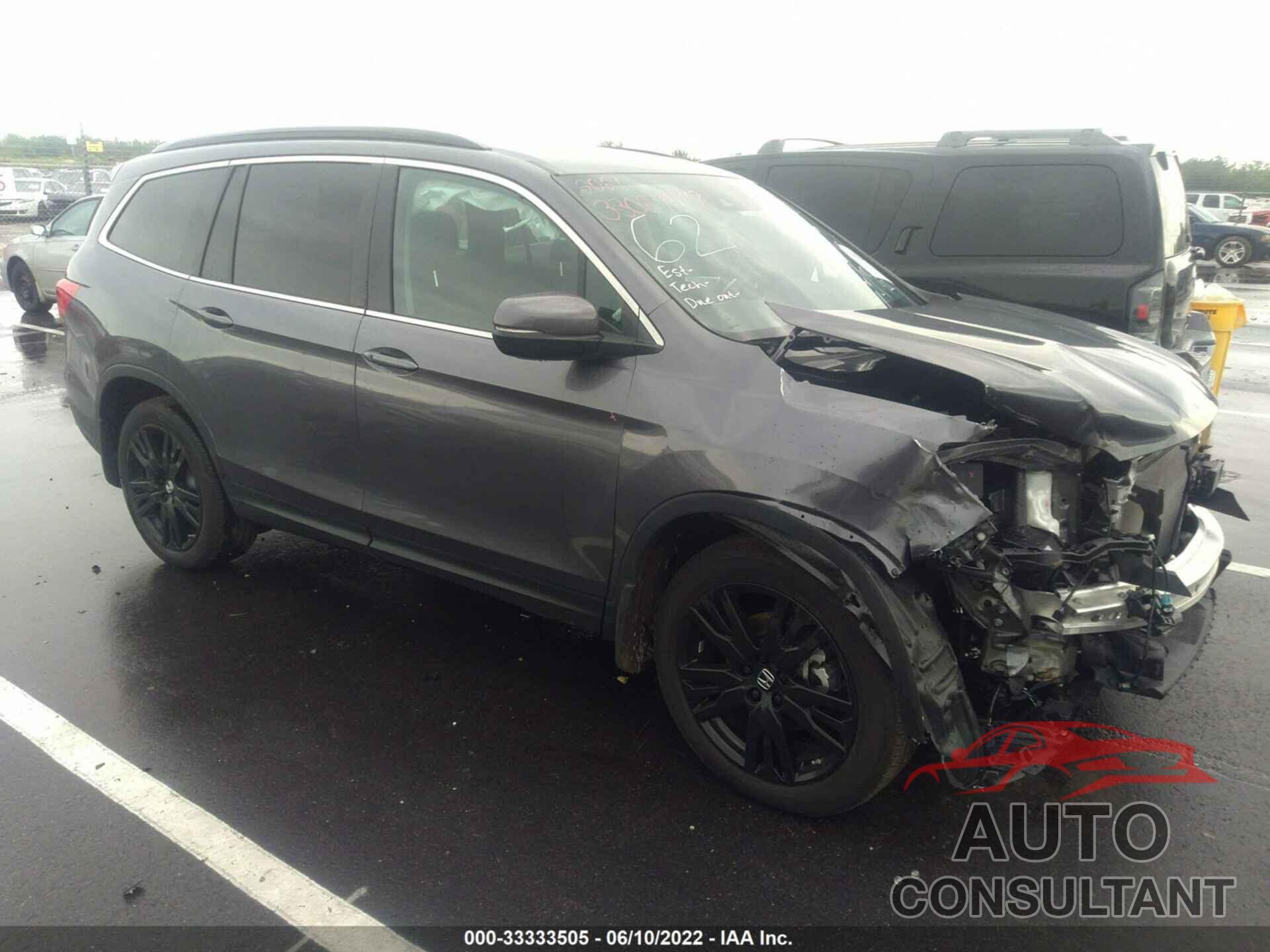 HONDA PILOT 2021 - 5FNYF5H27MB038482