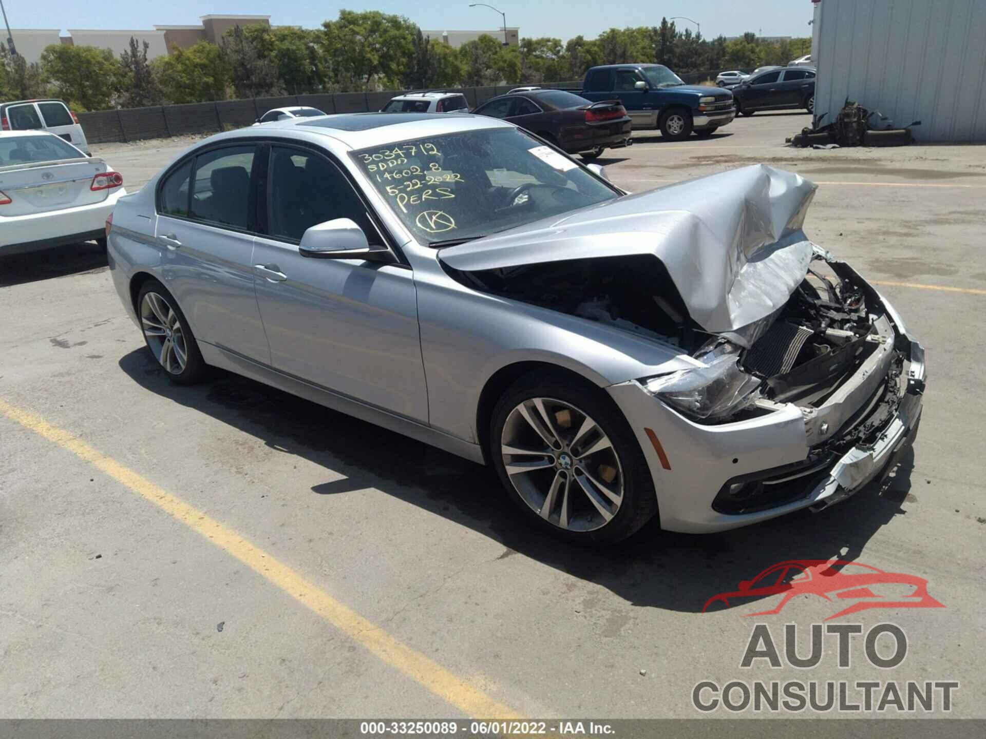 BMW 3 SERIES 2016 - WBA8E9G57GNT87277
