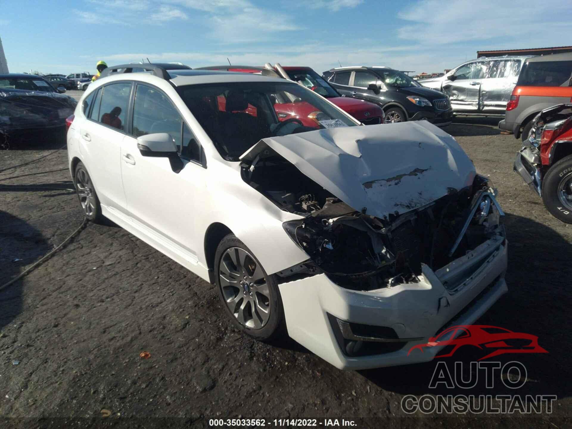 SUBARU IMPREZA WAGON 2015 - JF1GPAW67FH326390