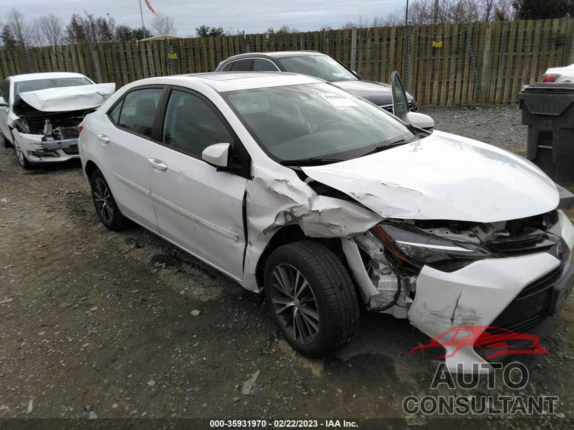 TOYOTA COROLLA 2017 - 5YFBURHE8HP619447