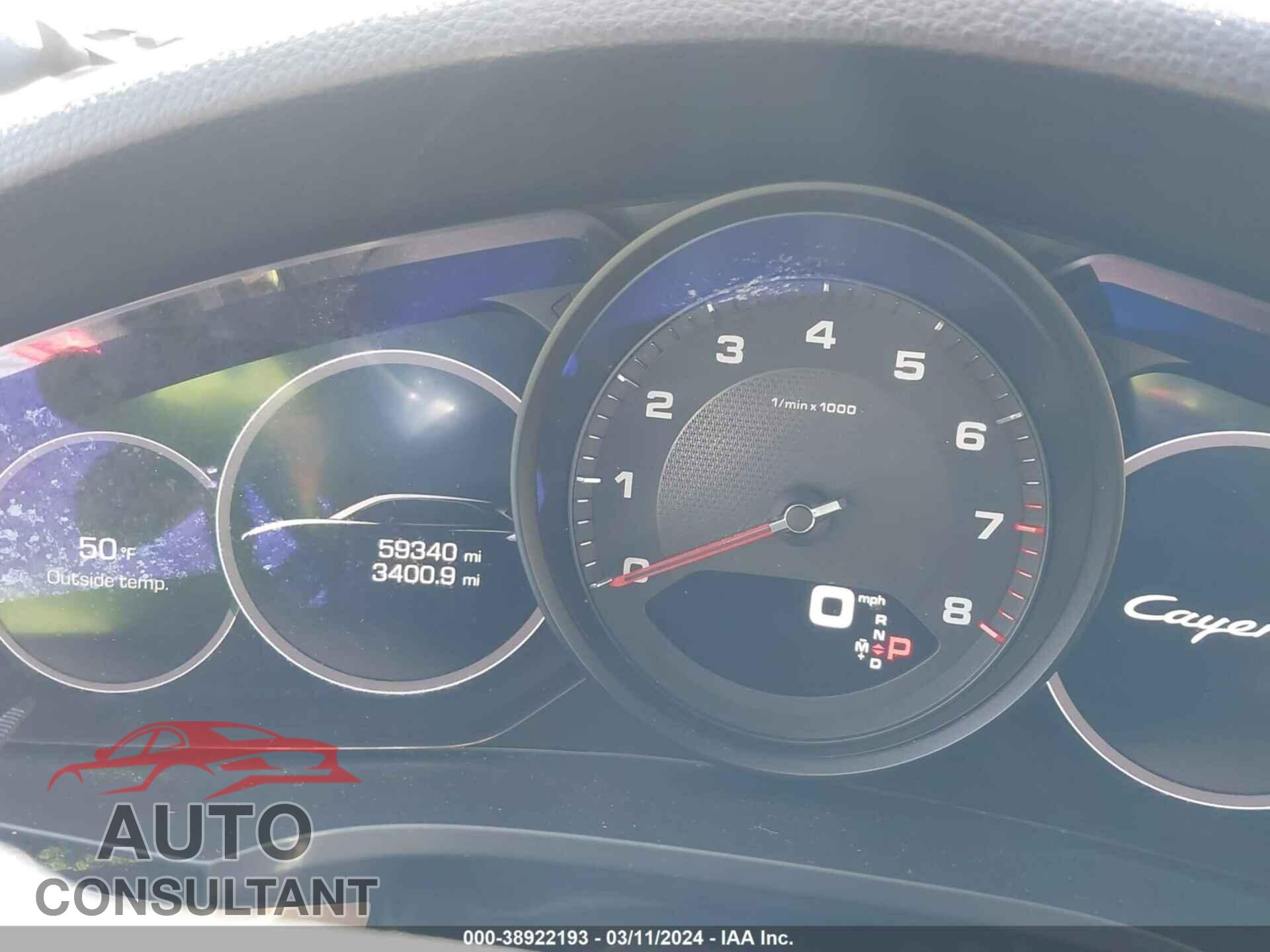 PORSCHE CAYENNE 2019 - WP1AA2AY5KDA06128