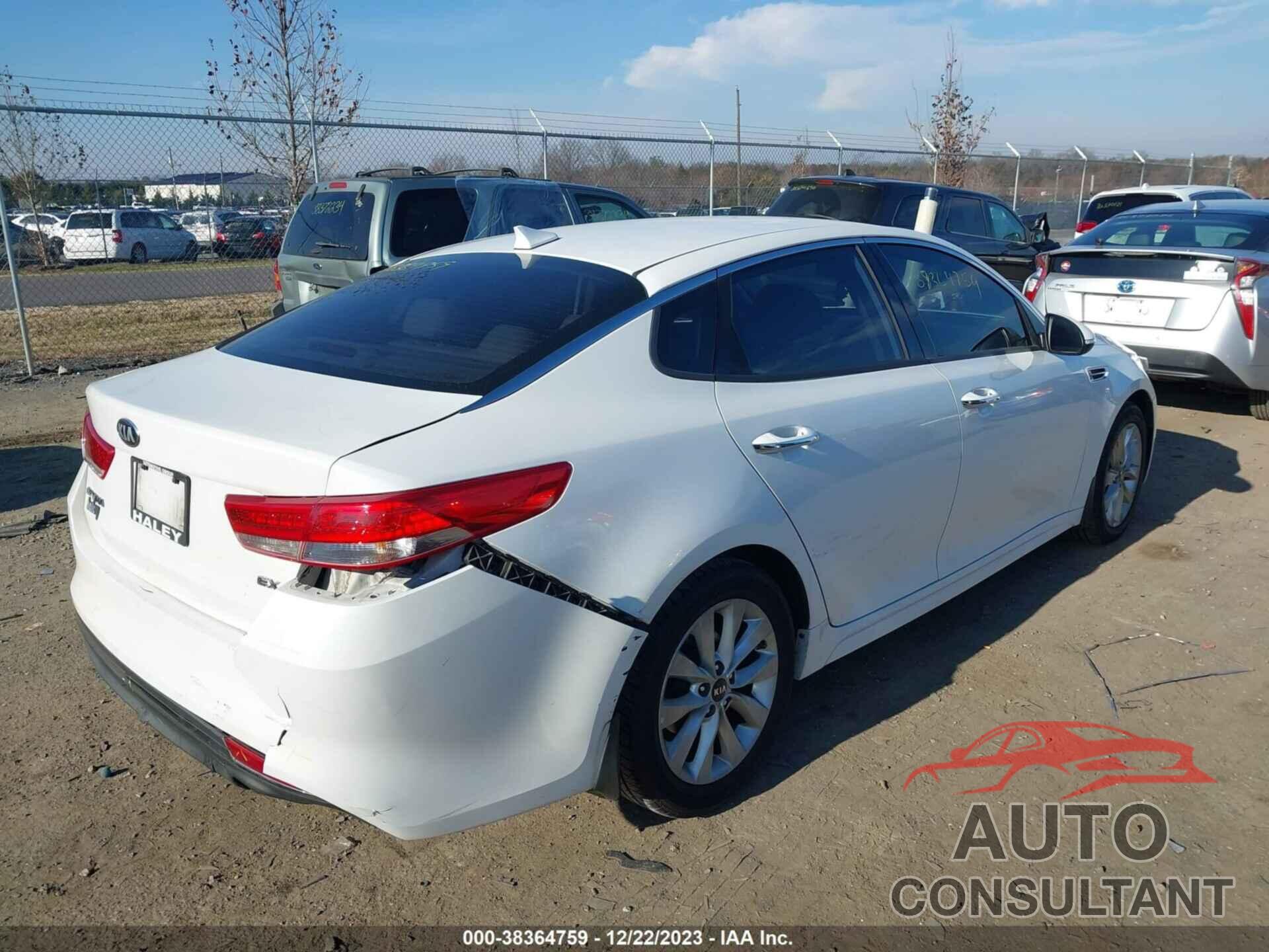 KIA OPTIMA 2016 - 5XXGU4L32GG074609