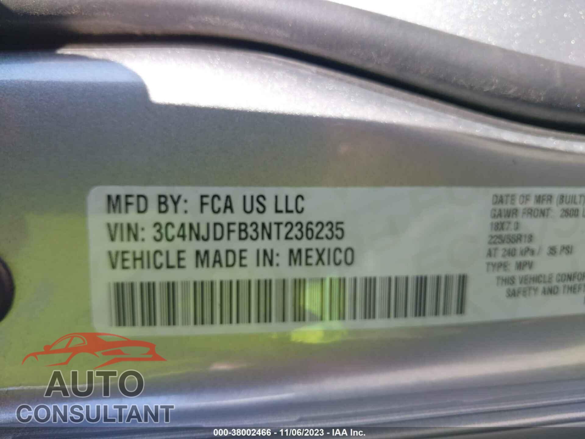 JEEP COMPASS 2022 - 3C4NJDFB3NT236235