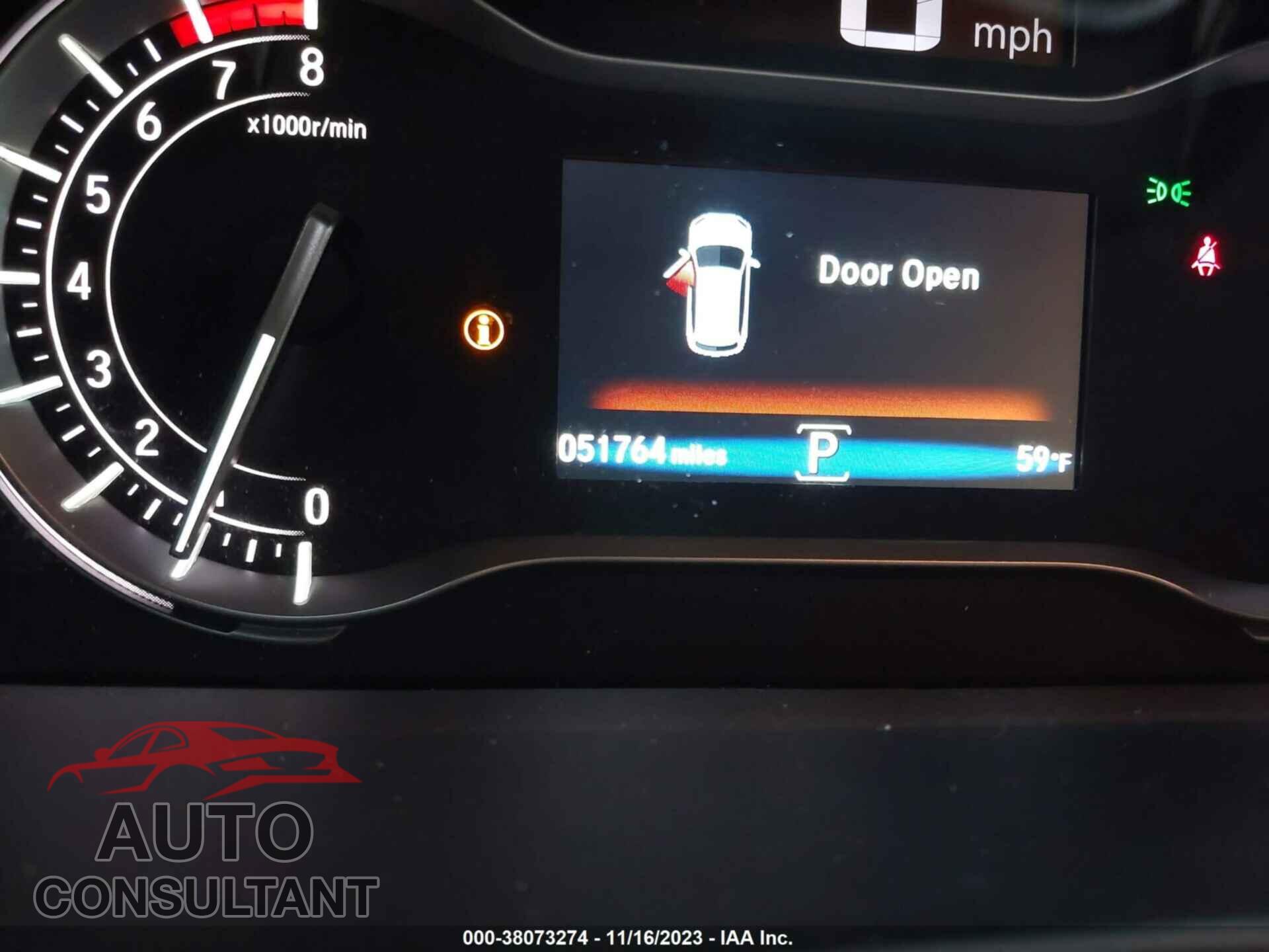 HONDA PILOT 2017 - 5FNYF5H49HB033467