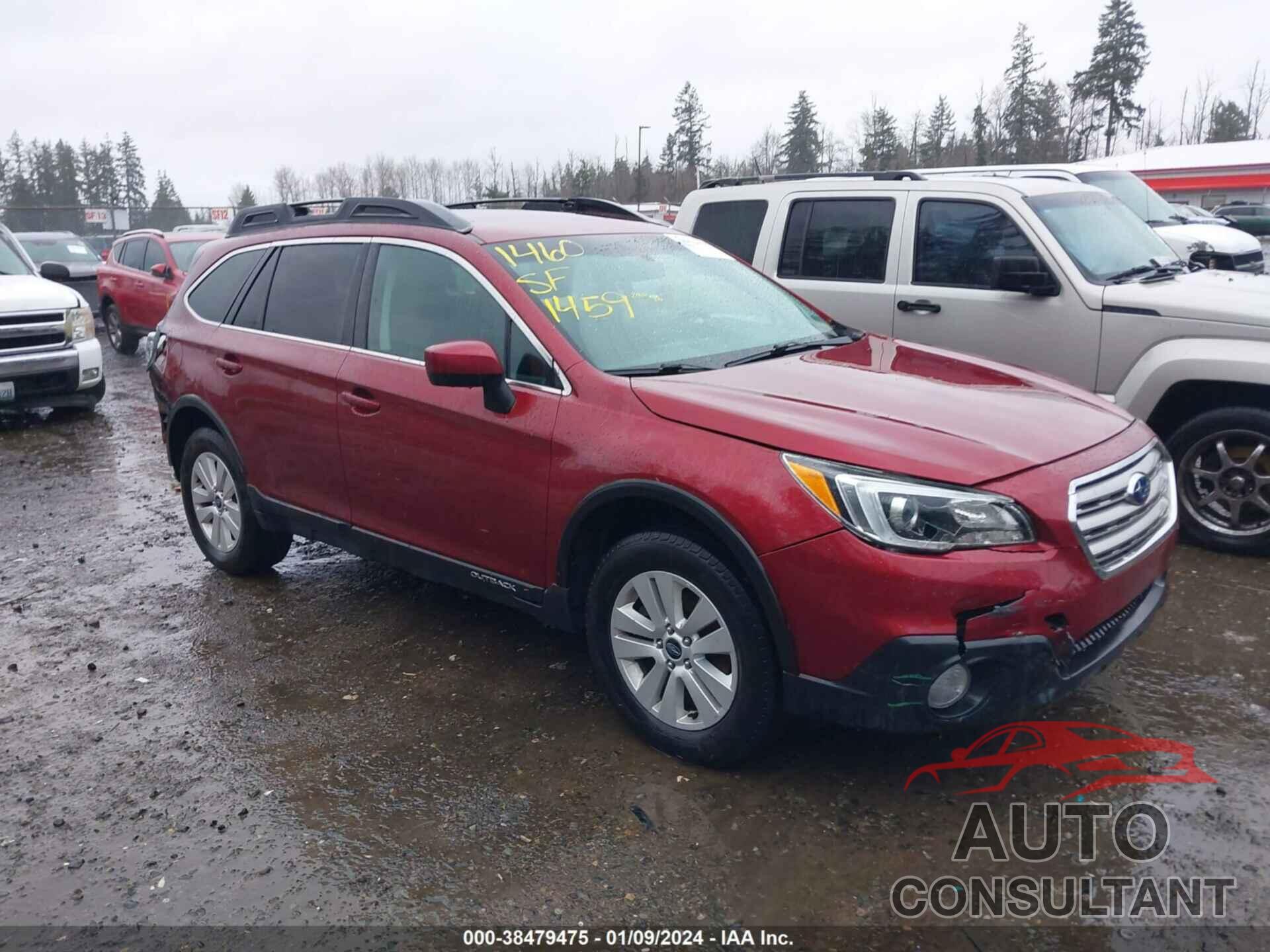 SUBARU OUTBACK 2015 - 4S4BSACC3F3261818