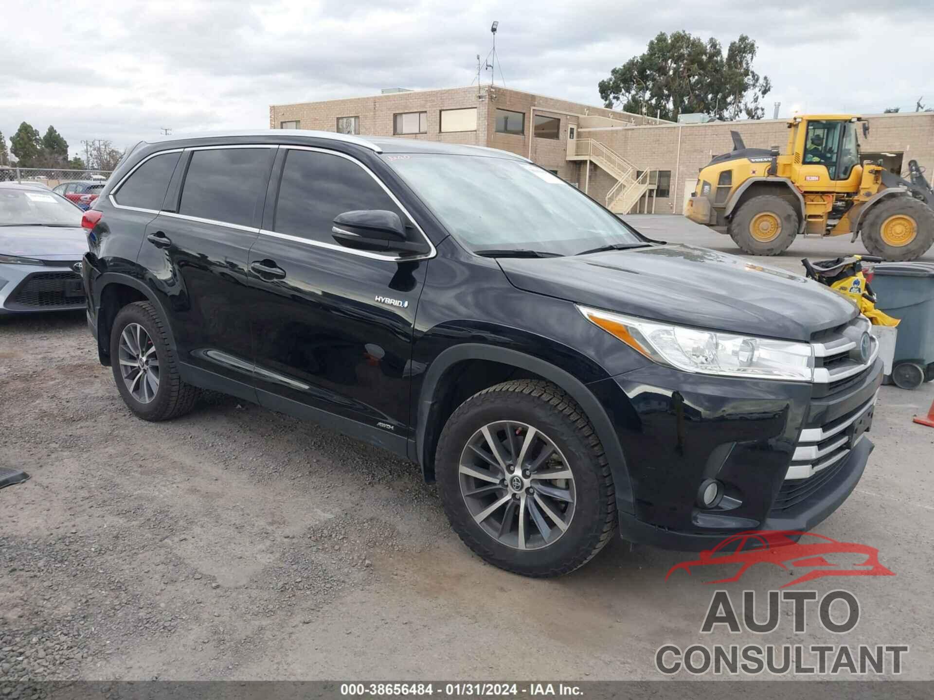 TOYOTA HIGHLANDER 2019 - 5TDJGRFH1KS054103