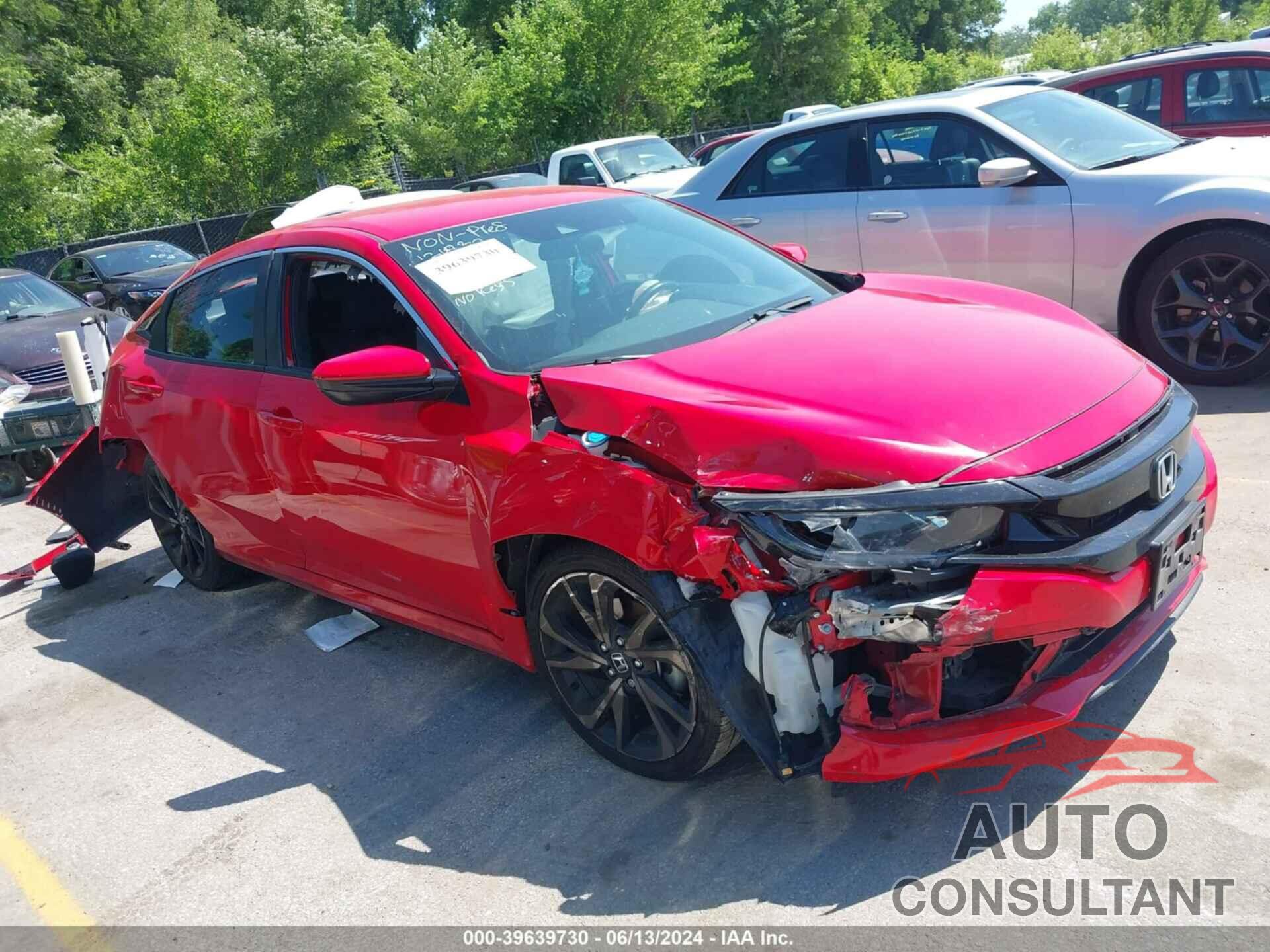 HONDA CIVIC 2020 - 2HGFC2F89LH523285
