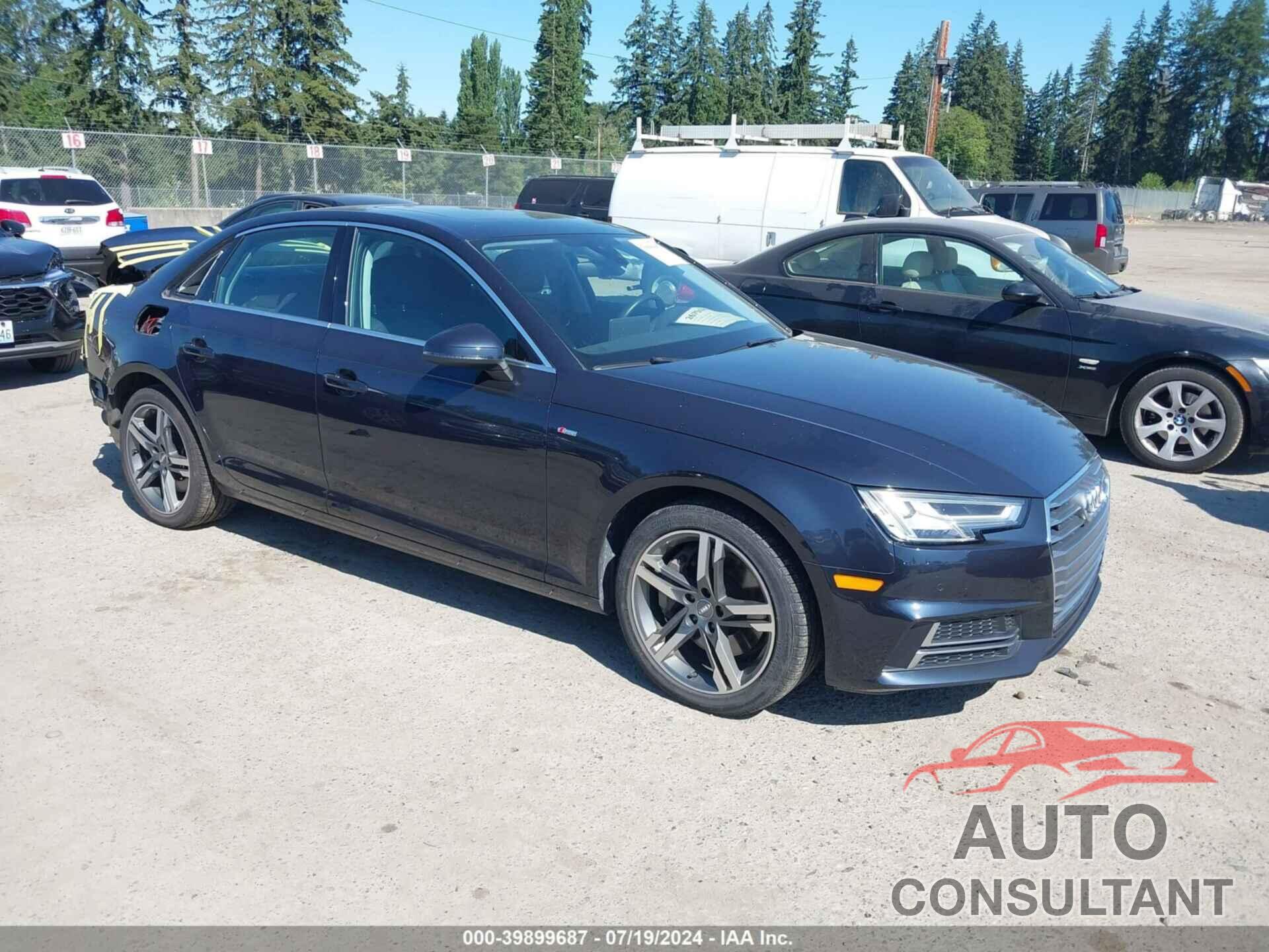 AUDI A4 2018 - WAUENAF41JA034013