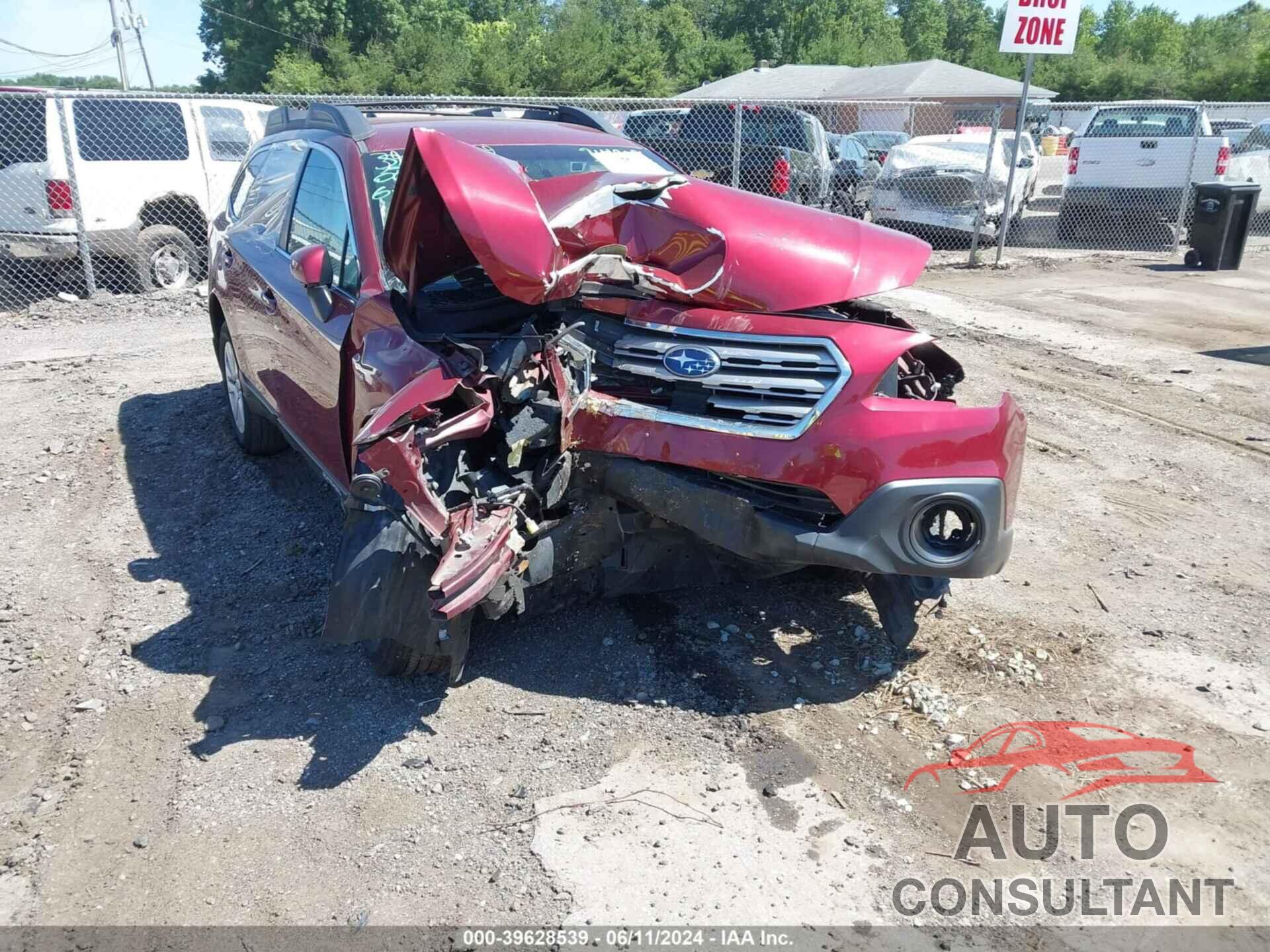 SUBARU OUTBACK 2016 - 4S4BSBFC2G3341968