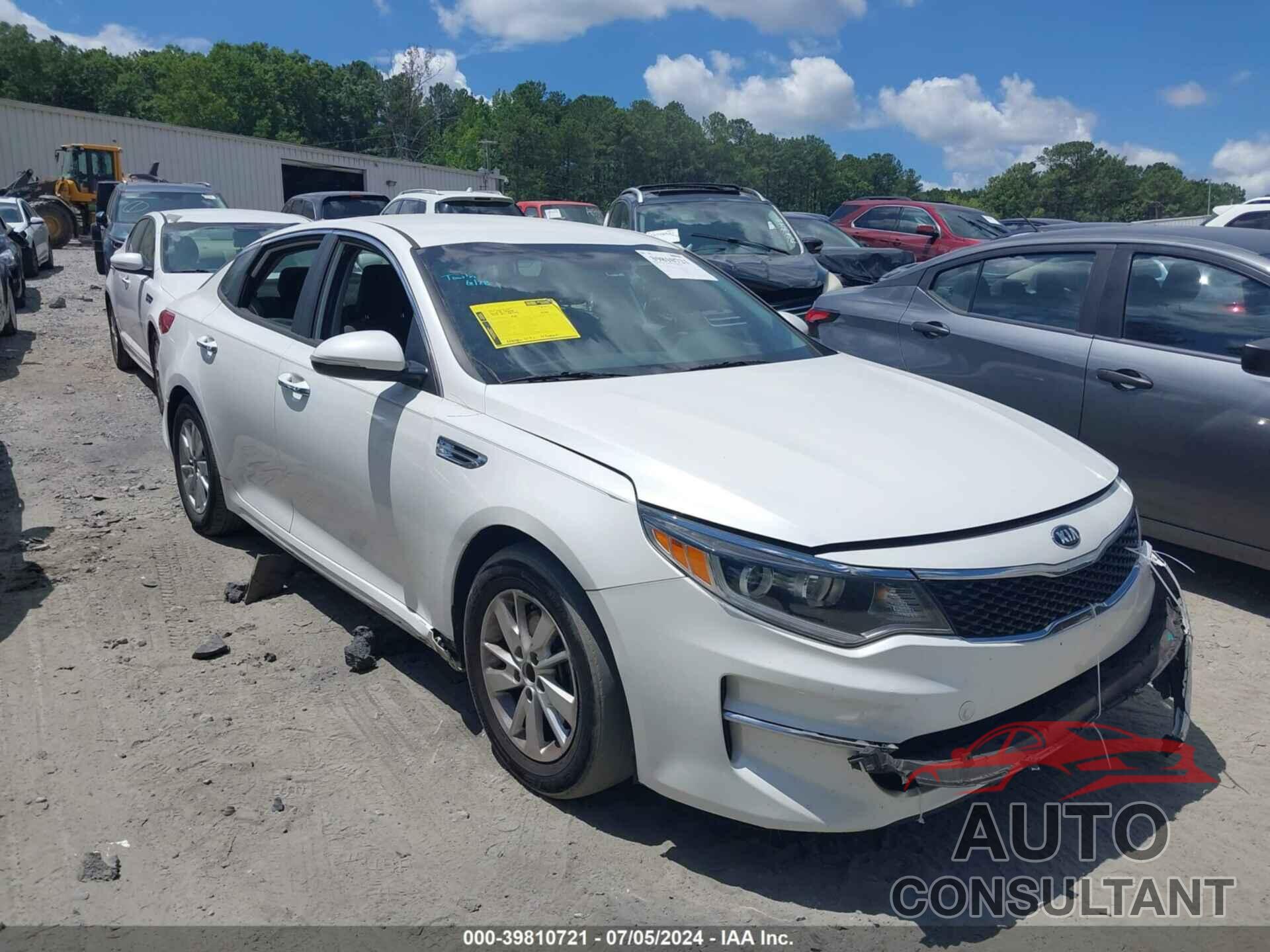 KIA OPTIMA 2016 - KNAGT4L30G5091090
