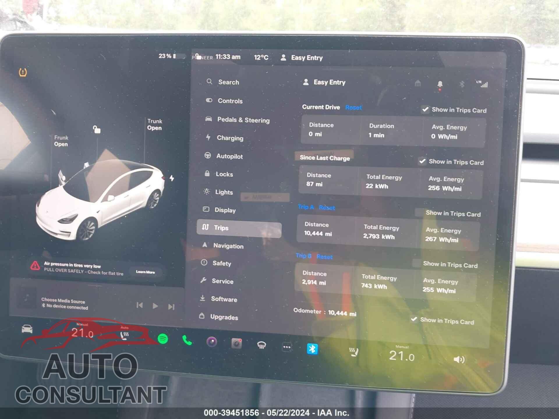 TESLA MODEL 3 2023 - LRW3E1EB5PC843888