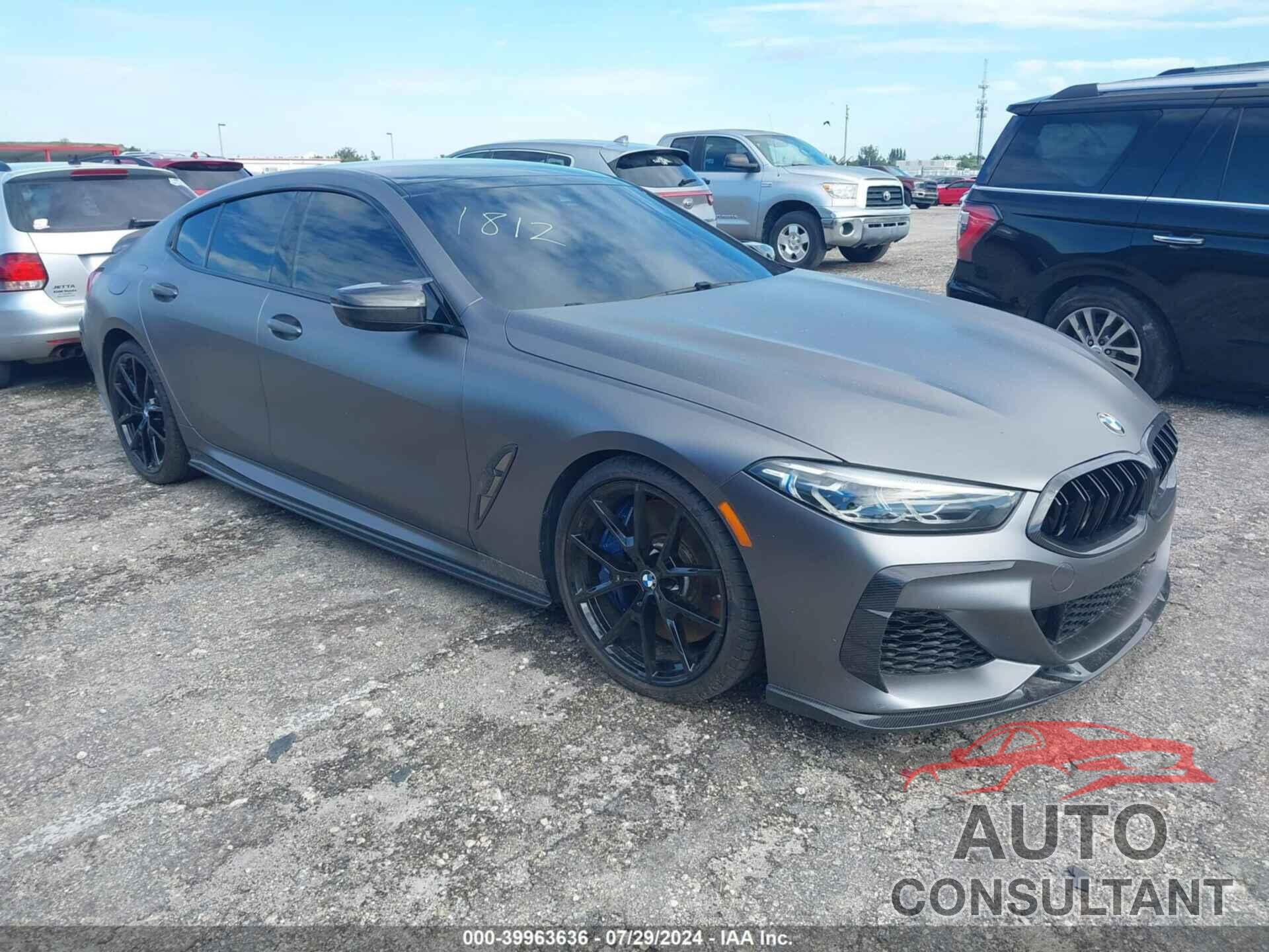 BMW M850I GTAN COUPE 2020 - WBAGV8C08LCE42182