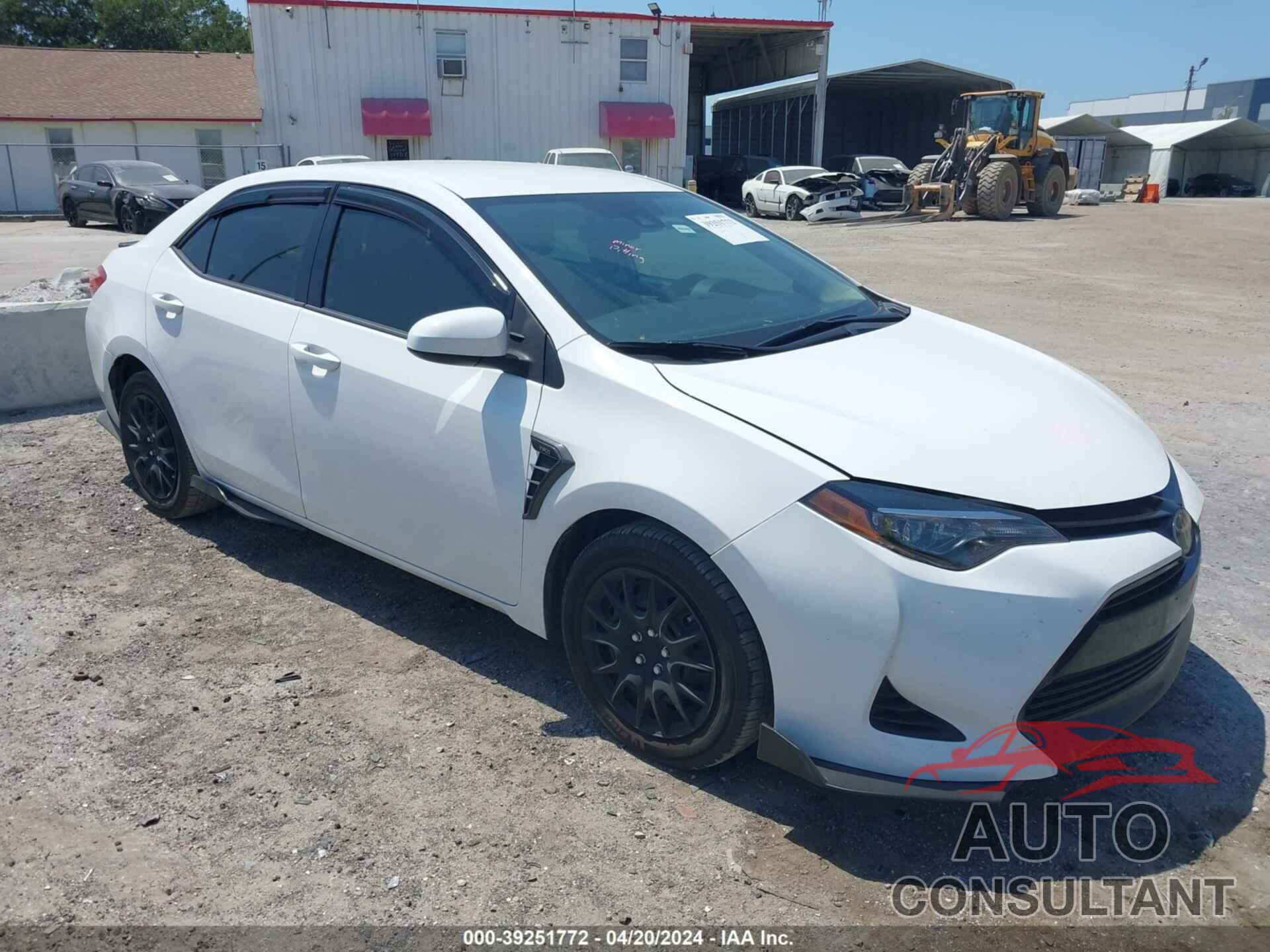 TOYOTA COROLLA 2019 - 2T1BURHE9KC174708