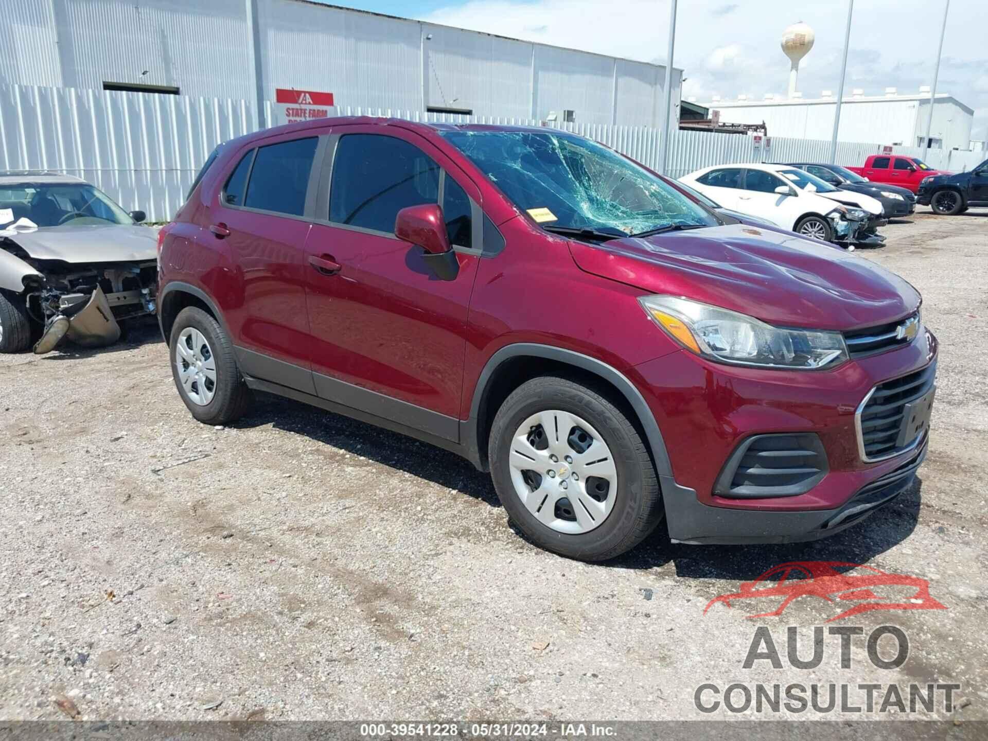 CHEVROLET TRAX 2017 - 3GNCJKSBXHL193140