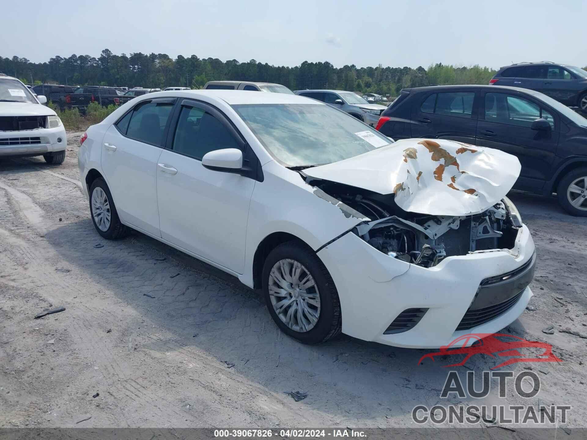 TOYOTA COROLLA 2016 - 5YFBURHE9GP467533