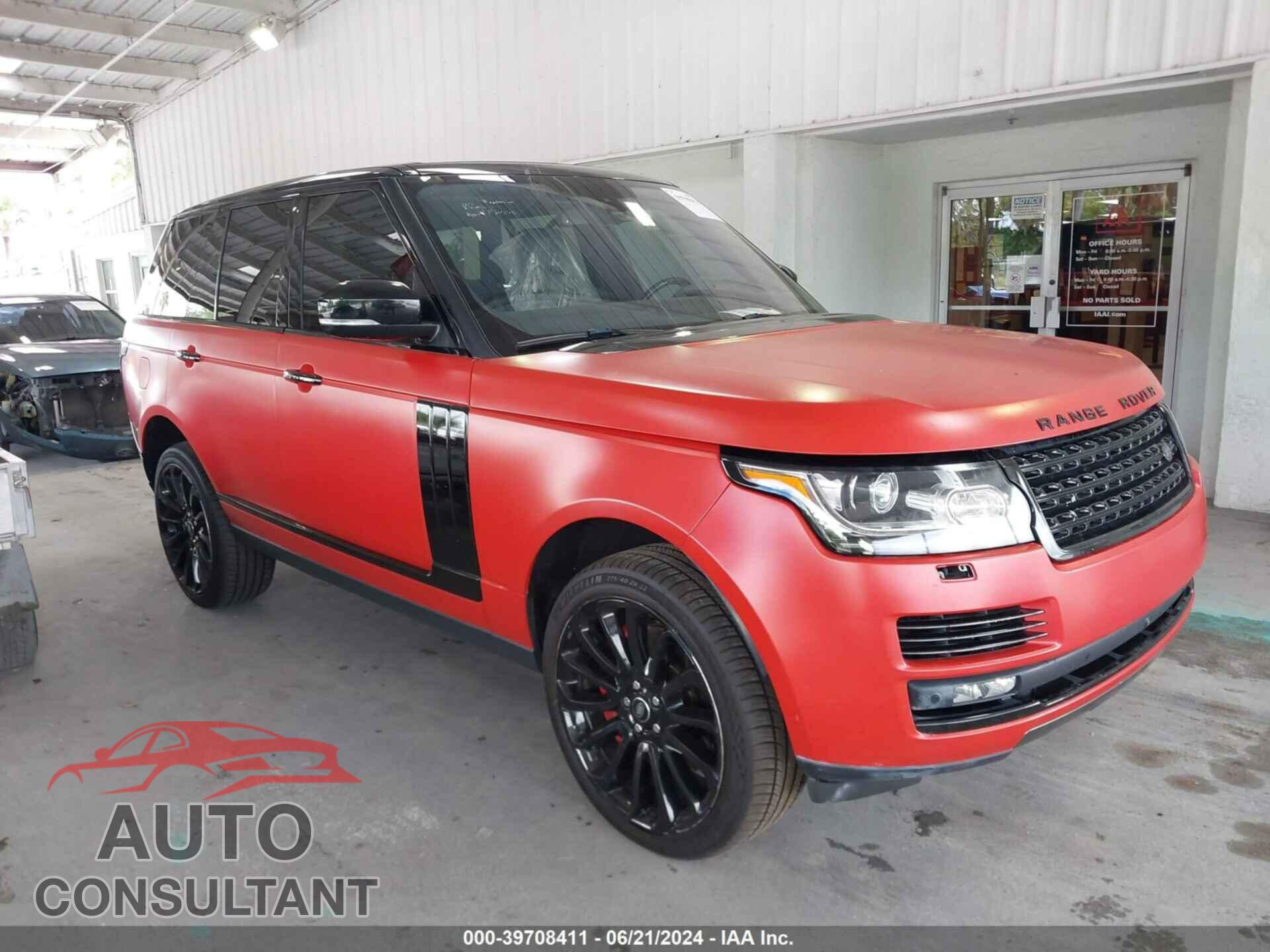 LAND ROVER RANGE ROVER 2016 - SALGS2EF1GA262043